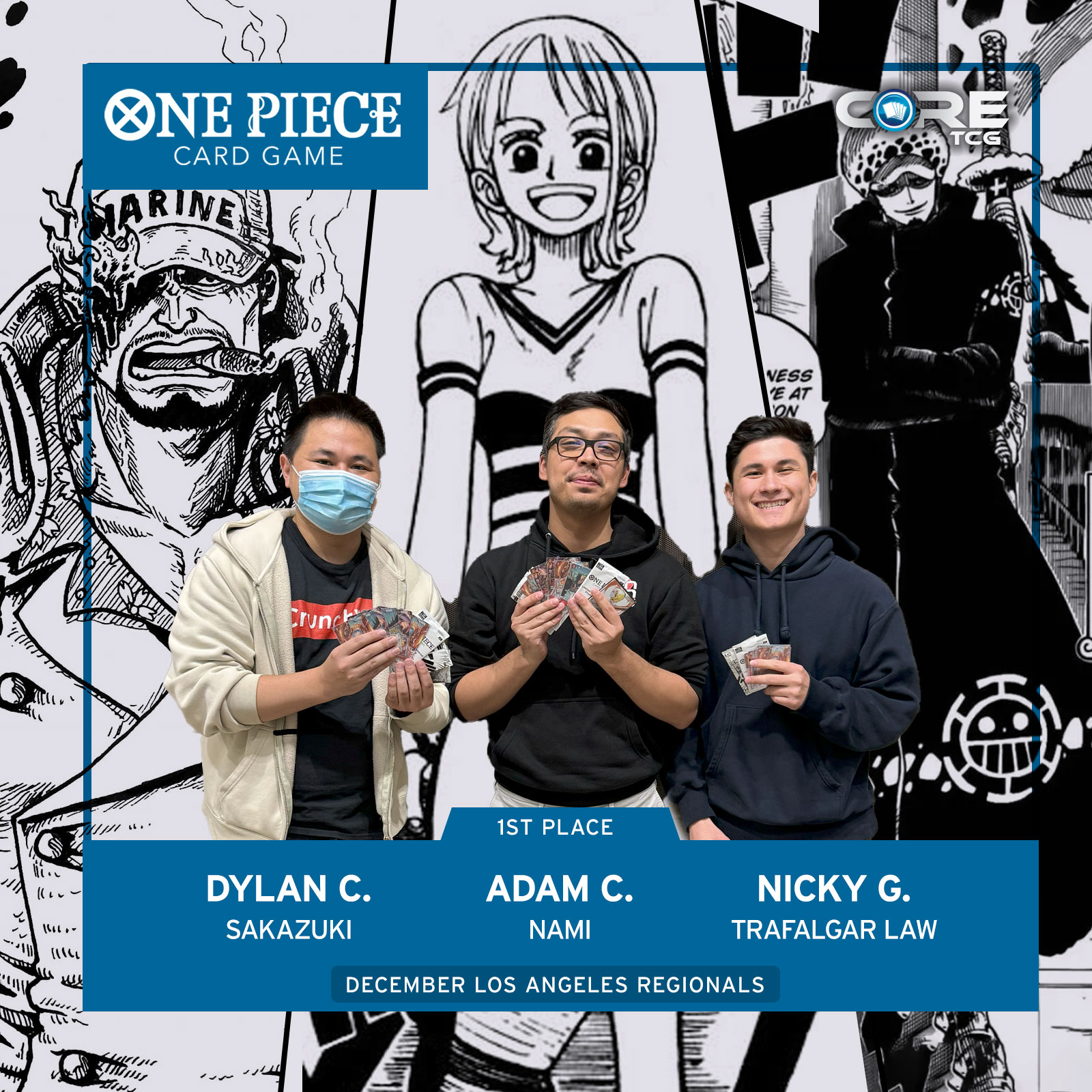 One Piece 3on3 regional cup winners announced