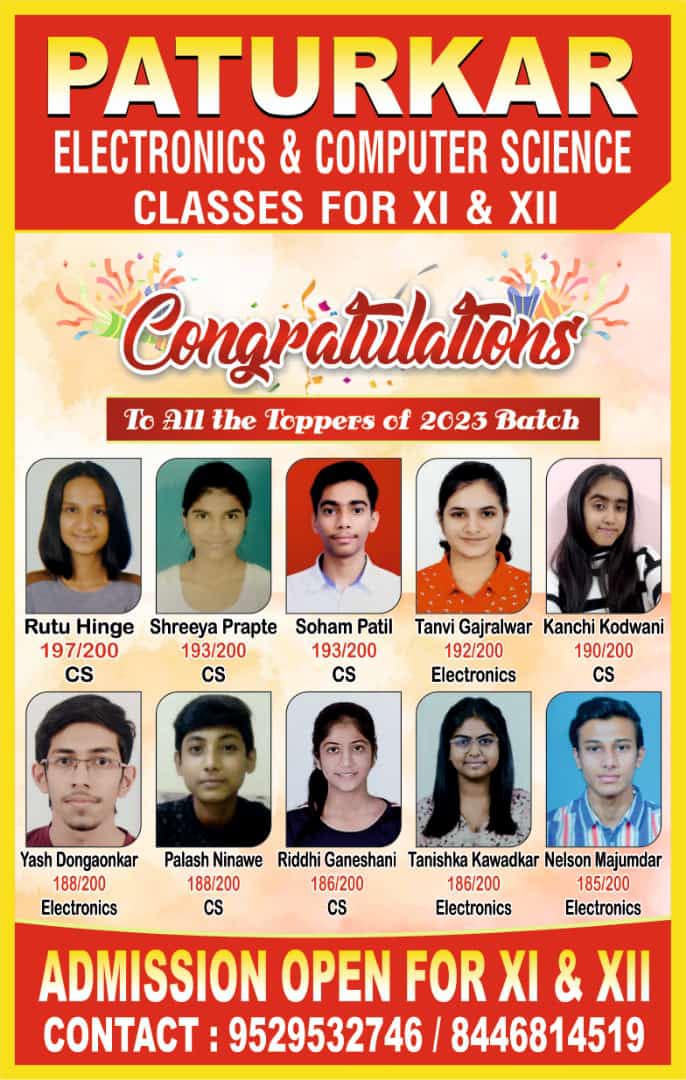 Congratulations to all the toppers of 2023 Batch... - Paturkar ...