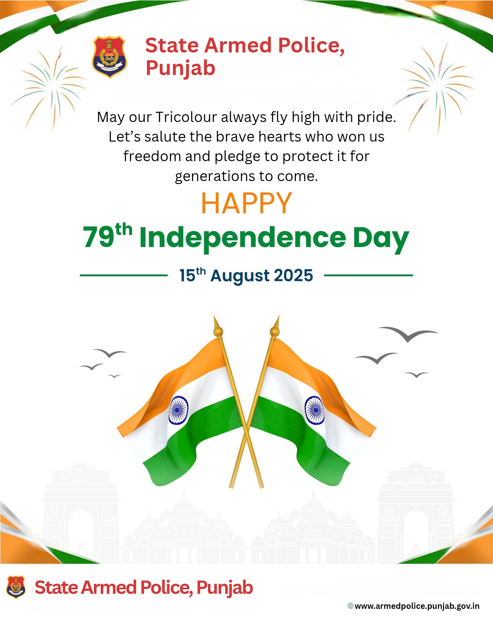 Punjab - 🇮🇳 Happy 79th Independence Day! 🇮🇳 On this proud day, let’s ...