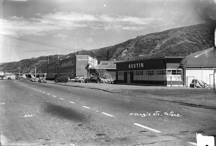 Old - Austin Motor factory, McKenzie St, PETONE - 1950s - just north of ...