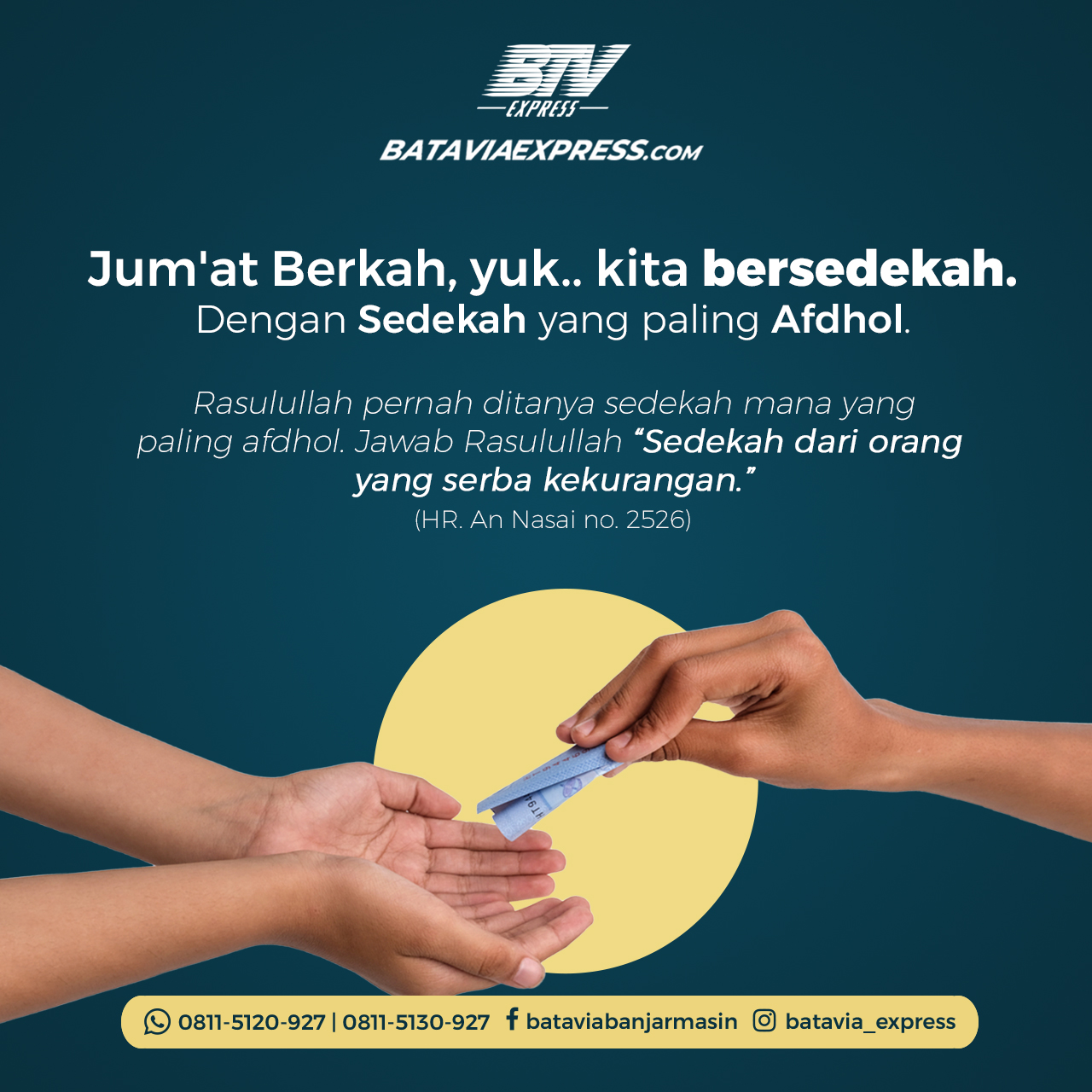 SEDEKAH YANG PALING AFDHAL... - Batavia Express Banjarmasin