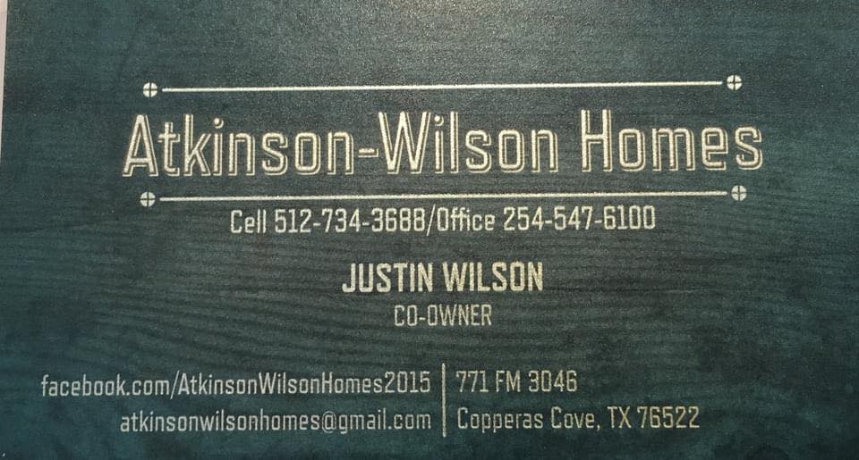Atkinson Wilson Homes | Copperas Cove TX