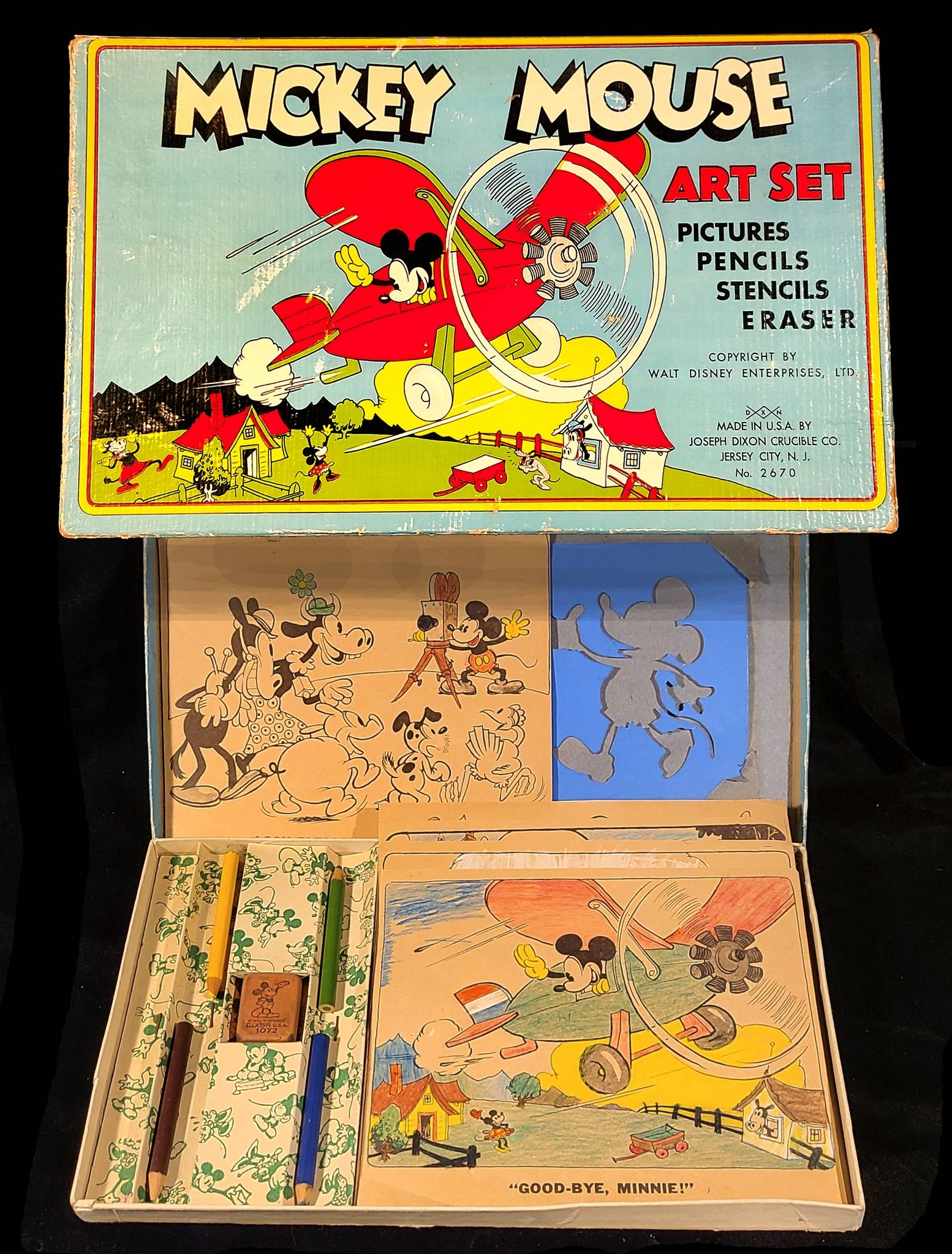 Vintage Disney game set with artwork