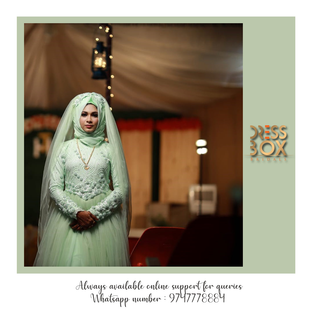 Dress Box Bride Jesni In Pista Green Color Net Arabic Facebook