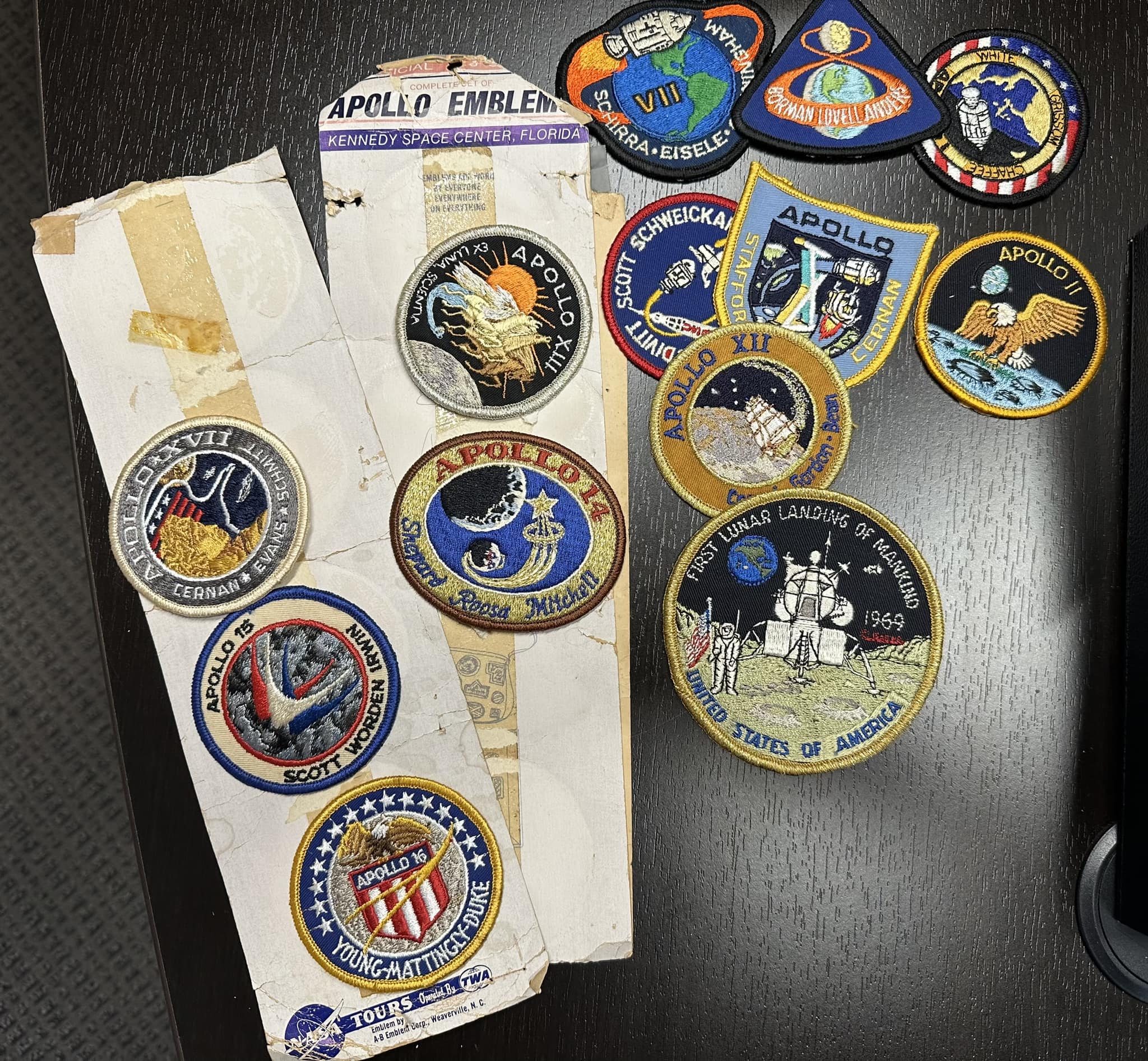 Patch time, think I know these except the bottom one? Apollo 16?