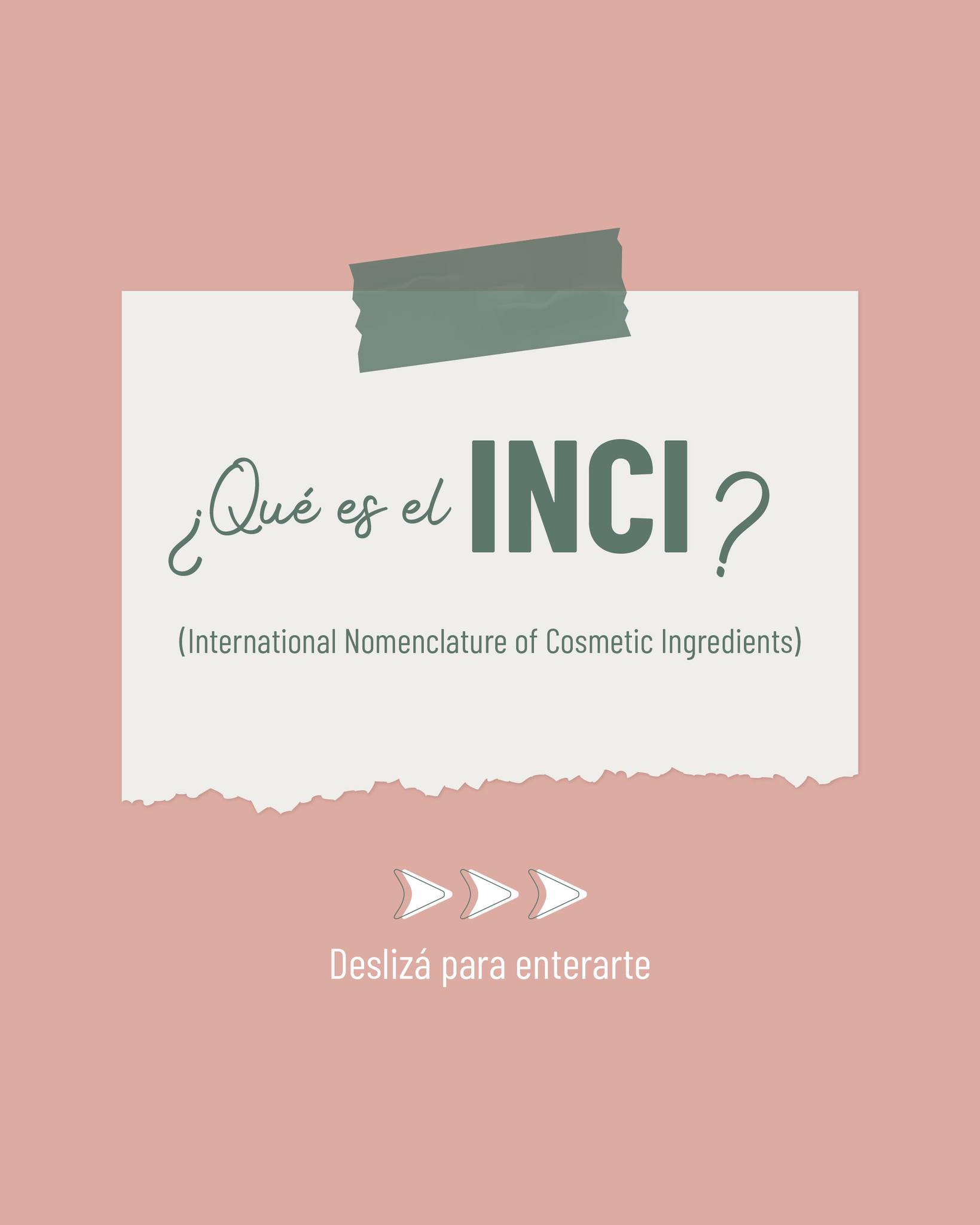 ¿Sabés qué es el INCI? 🧐... - Alternativa cosmética natural