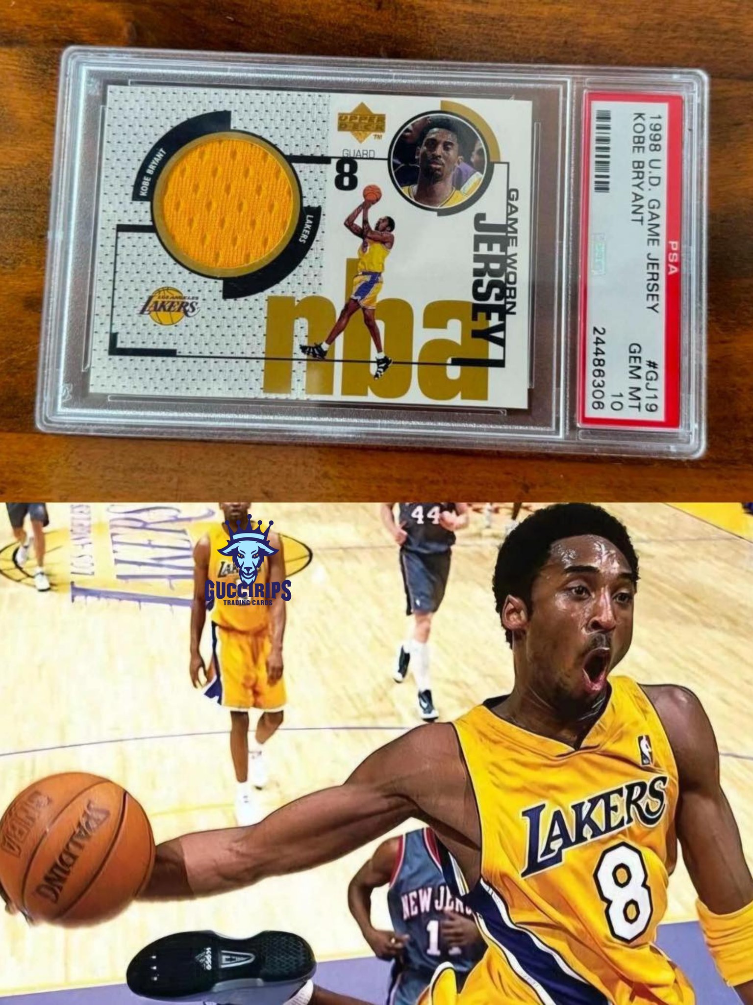They put LeBron's tribute dunk to Kobe on this ultra-rare card