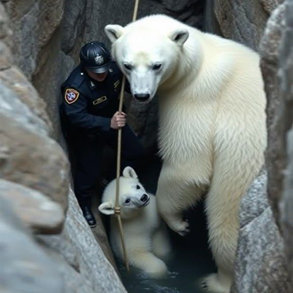 Animals - Heroic Descent: Heart-Stopping Rescue of Mother Bear and Her ...