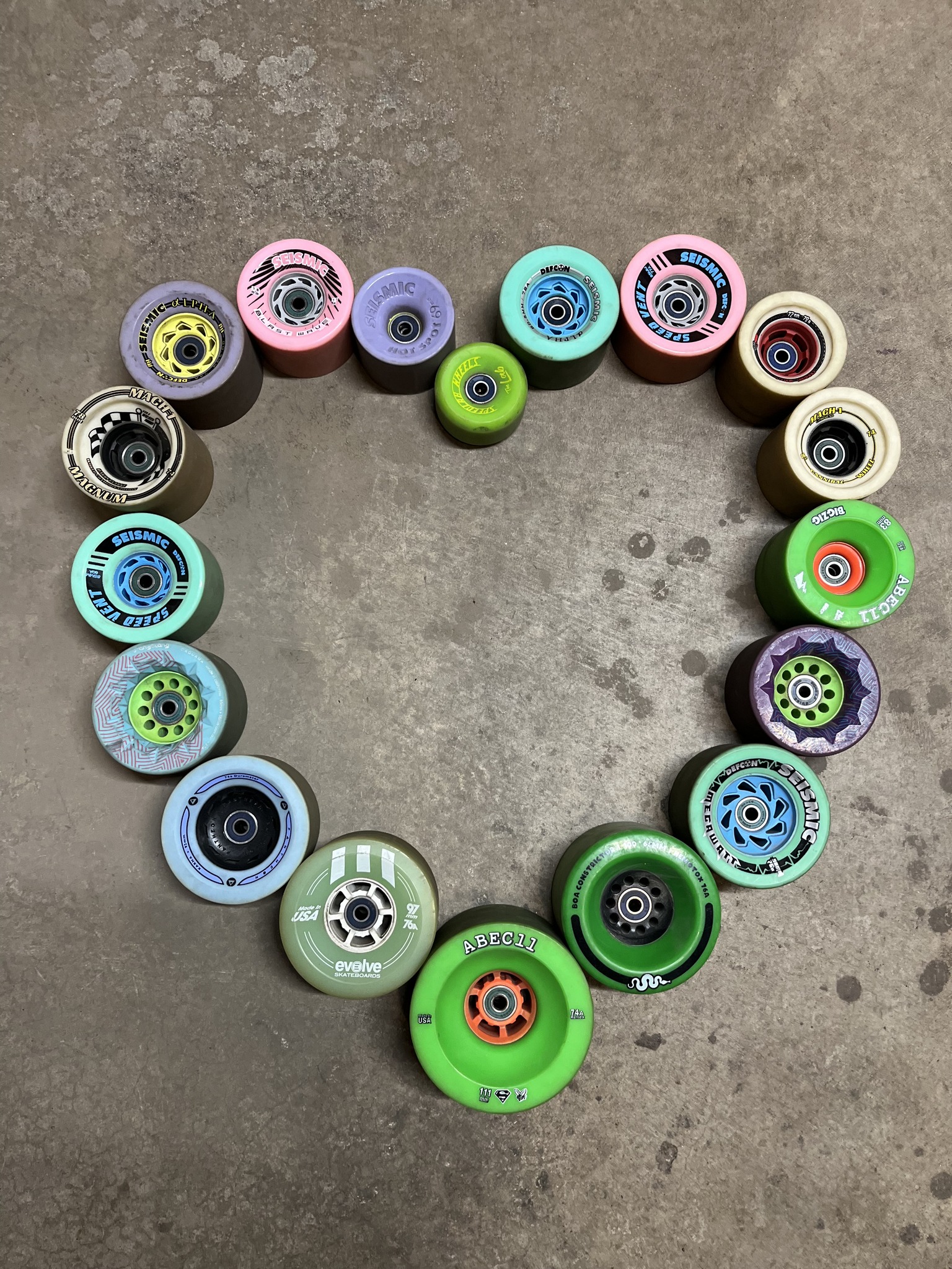 Abec 11 Retro Freeride wheels for freebord