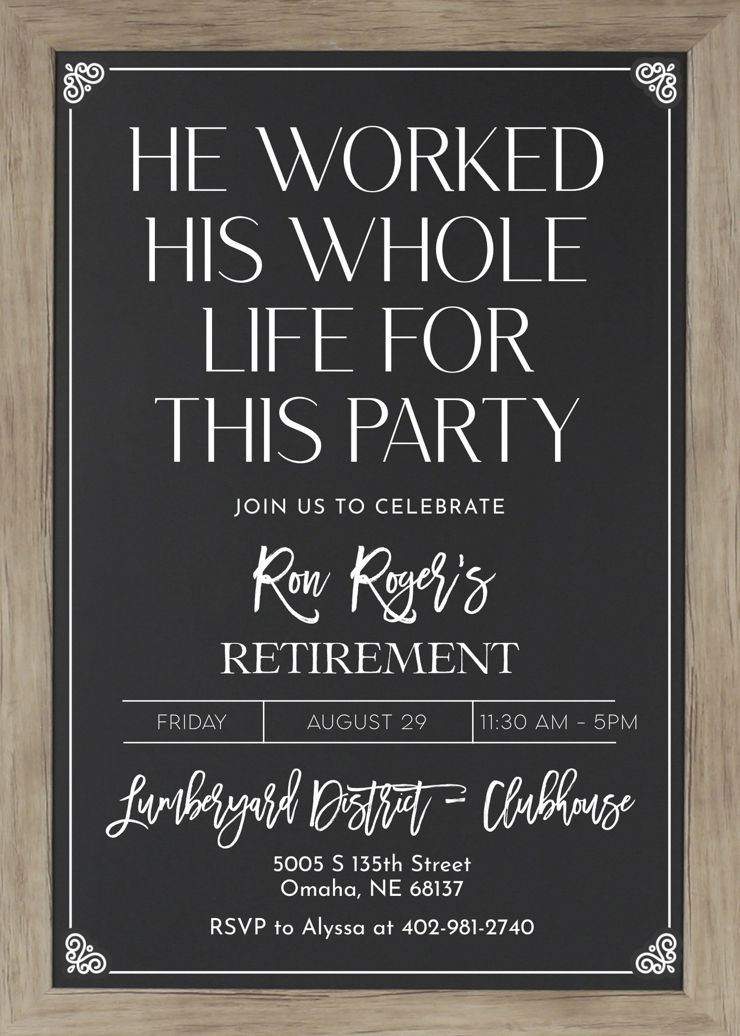 Ron Roger's is Retiring!