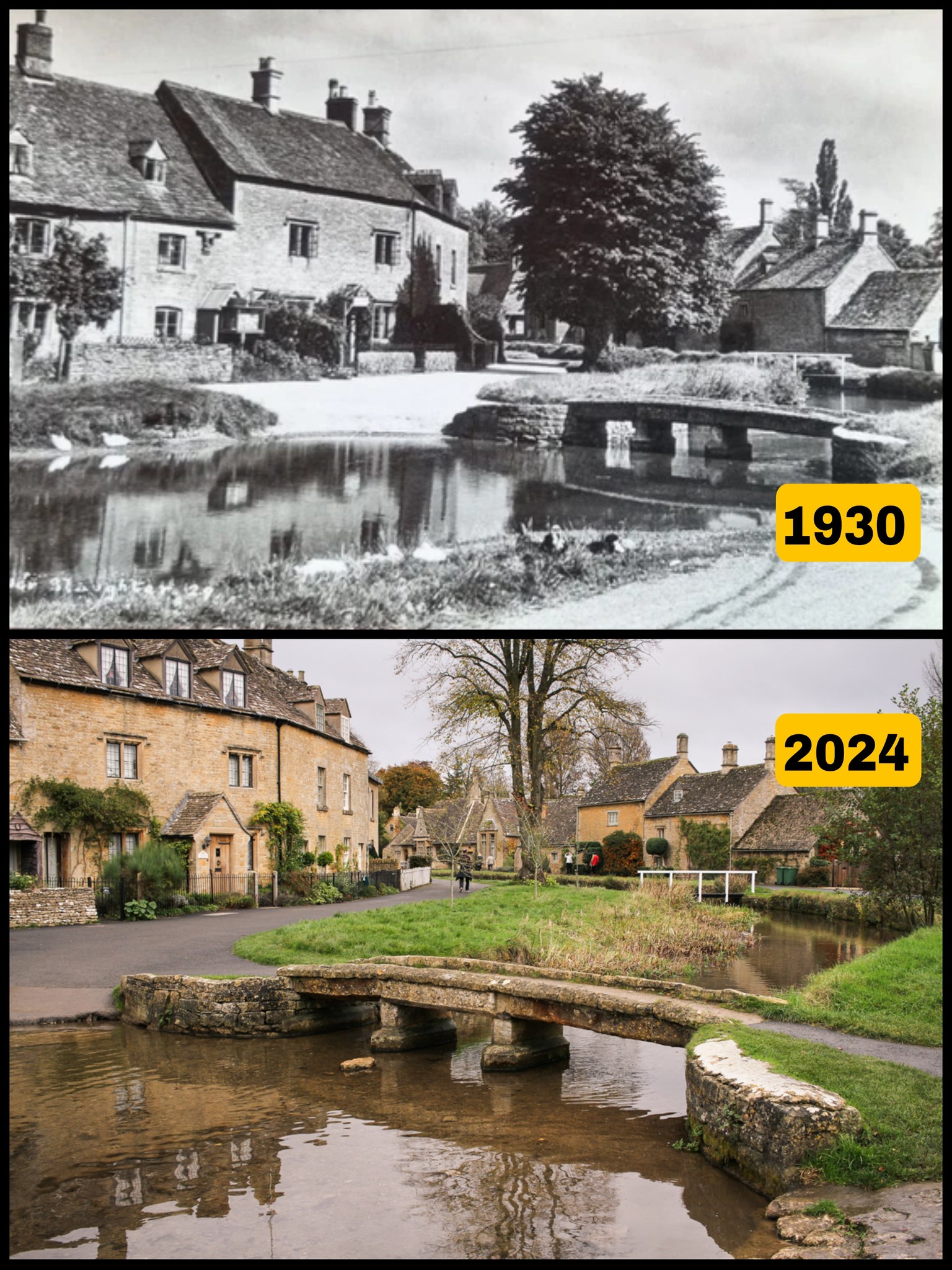 TimeLens - Lower Slaughter, nestled in the Cotswolds, lies peacefully ...