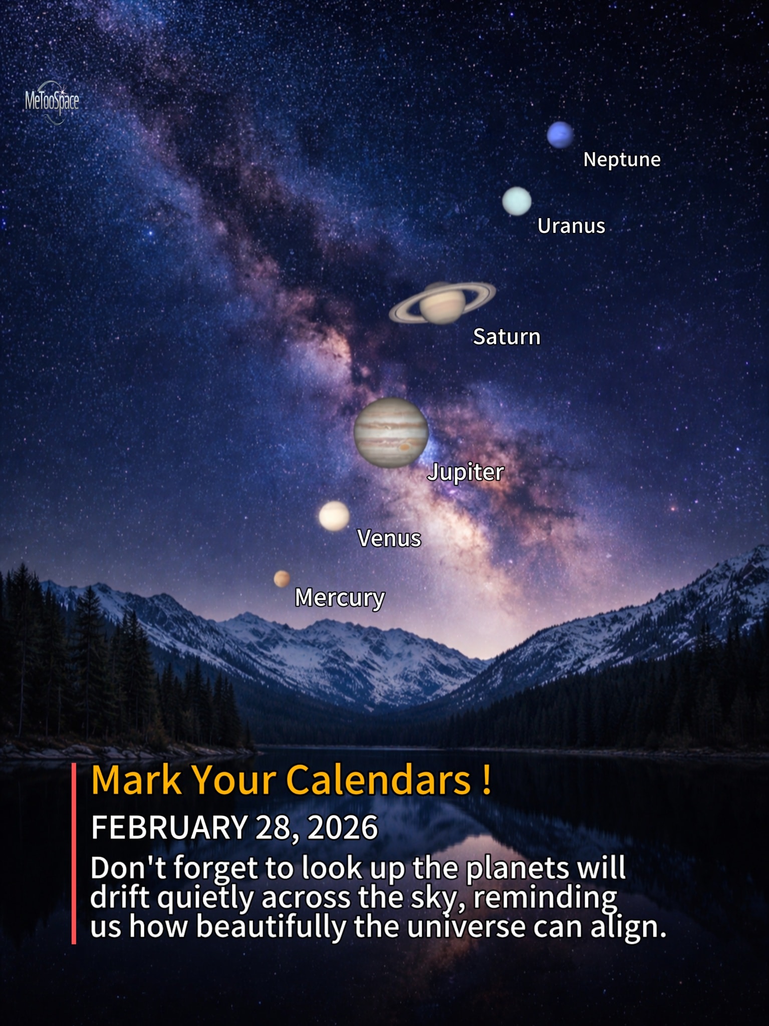 MeToo - 🌌Mark Your Calendars ! A Rare Planetary Gathering — February 28 ...