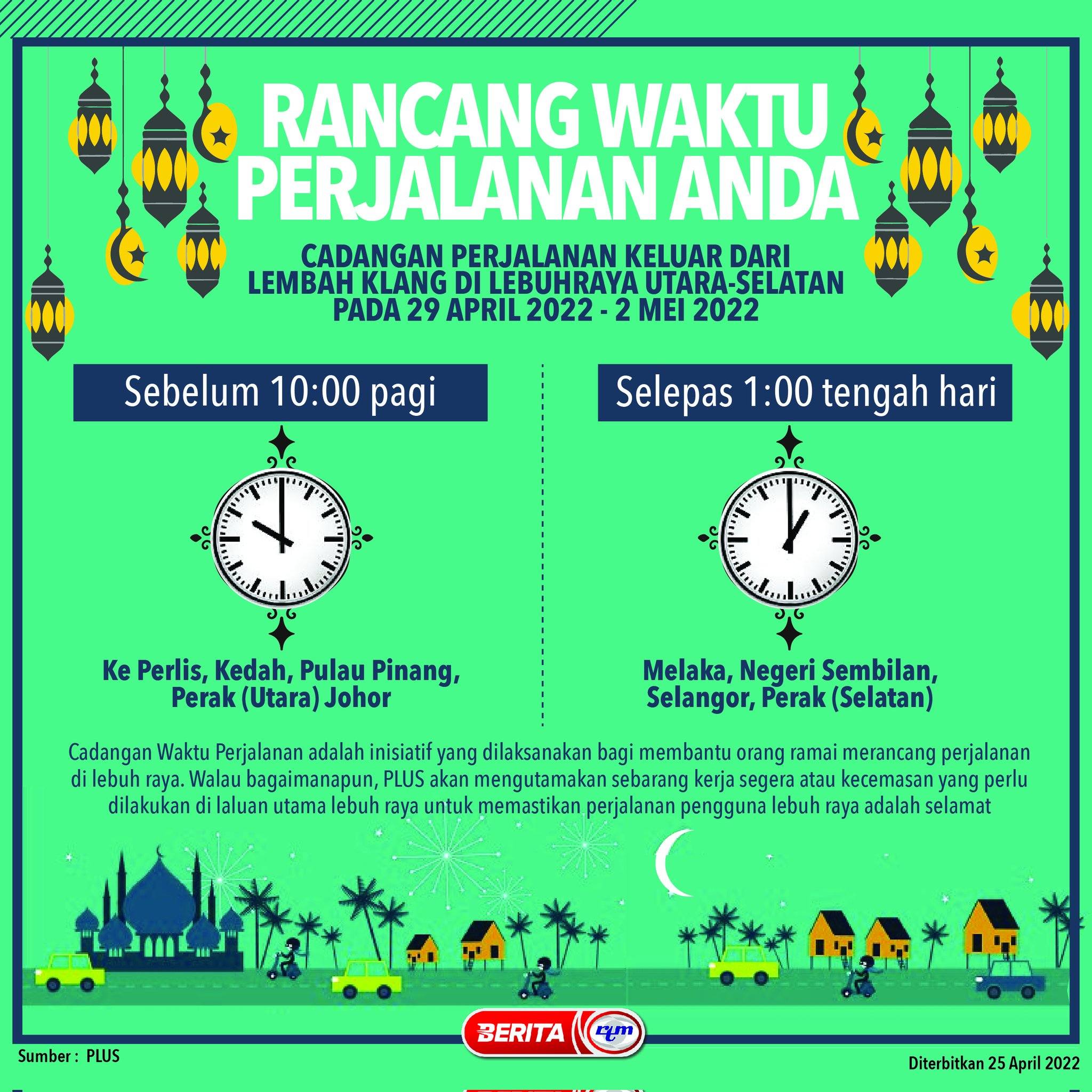 ASYIKfm - Rancang perjalanan balik kampung lebih lancar...