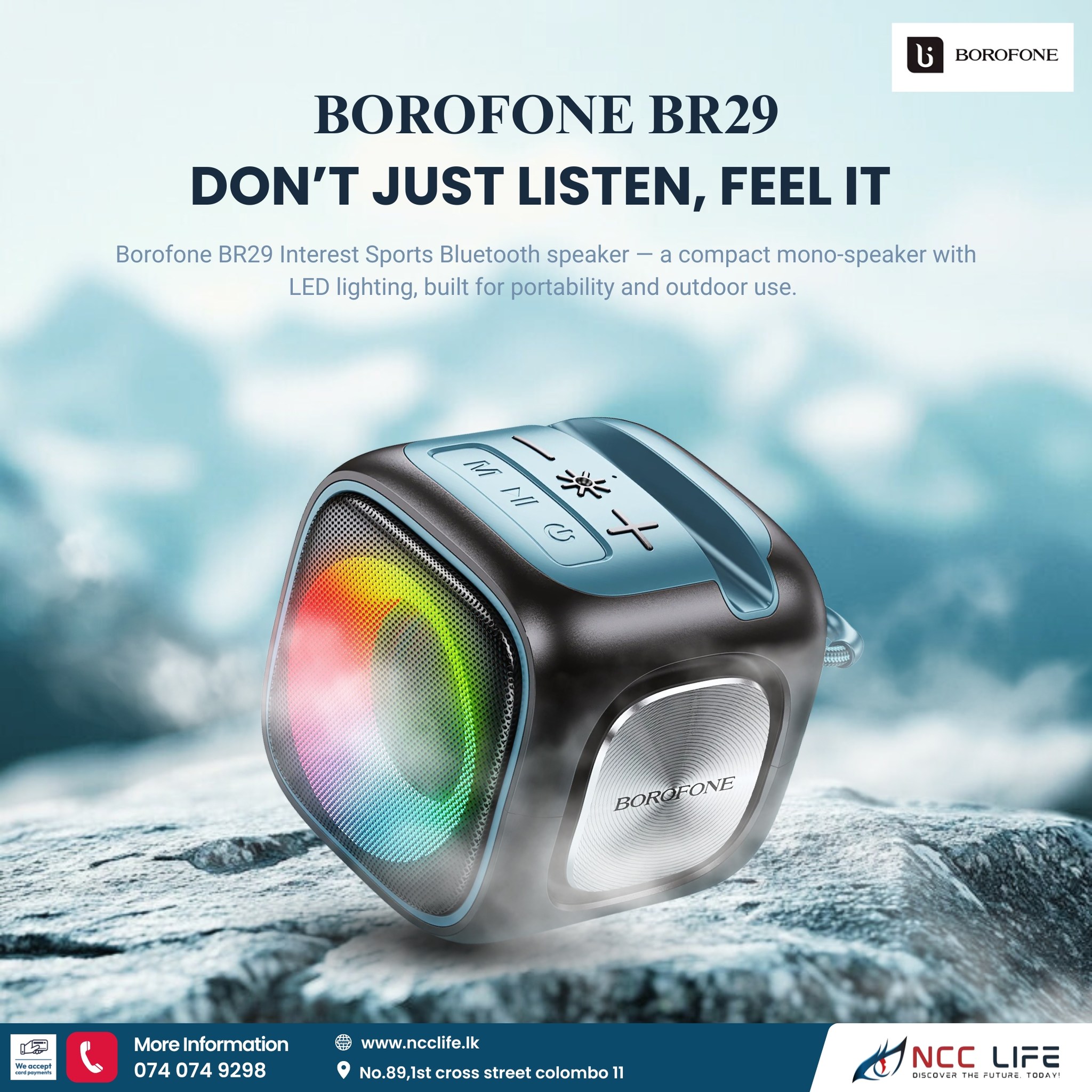 NCC - Borofone BR29 is a sleek and portable Bluetooth speaker ...