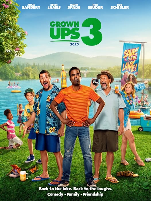Grown Ups 3 starring Adam Sandler and Kevin James