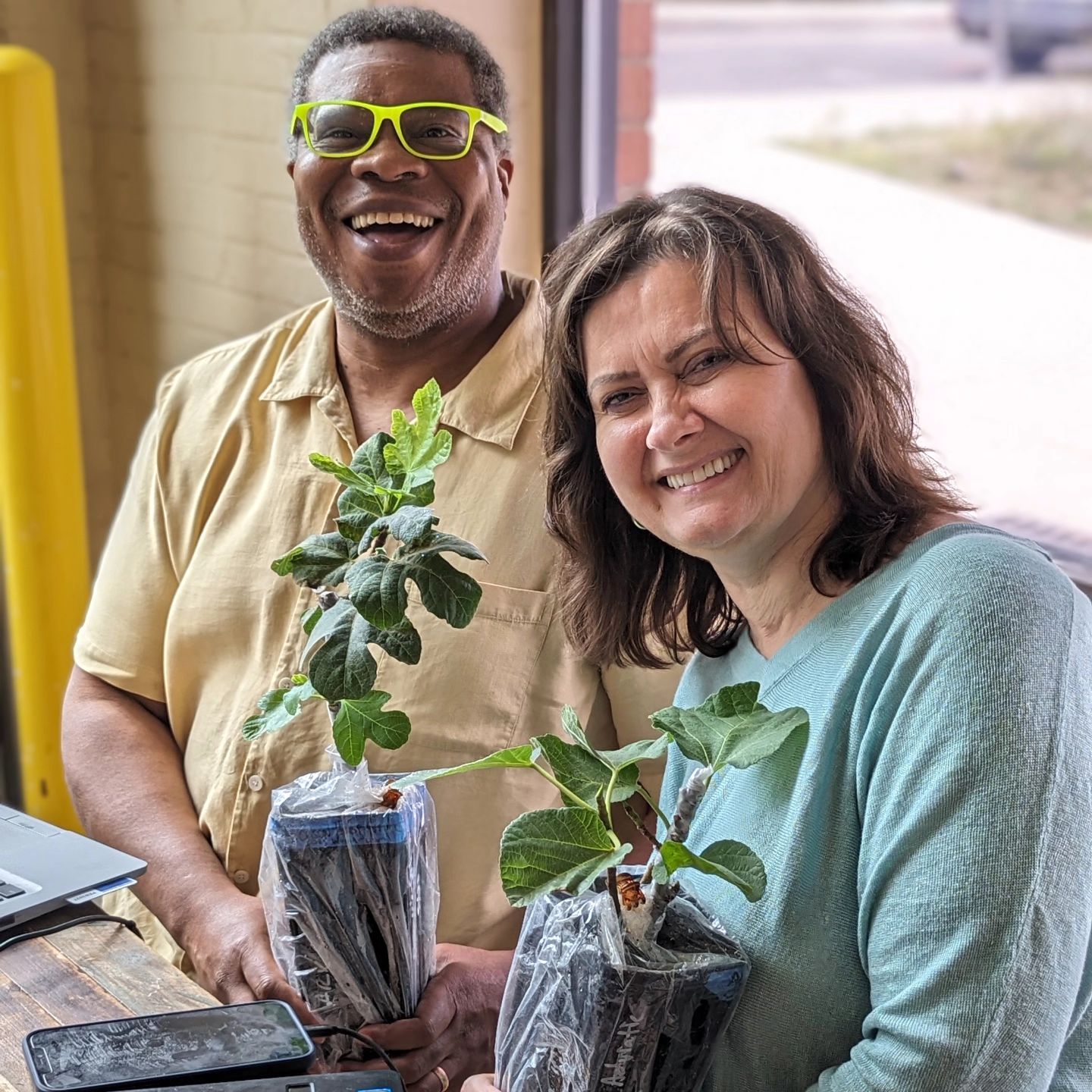 Figs4all - Two new happy fig tree owners! I am doing my...