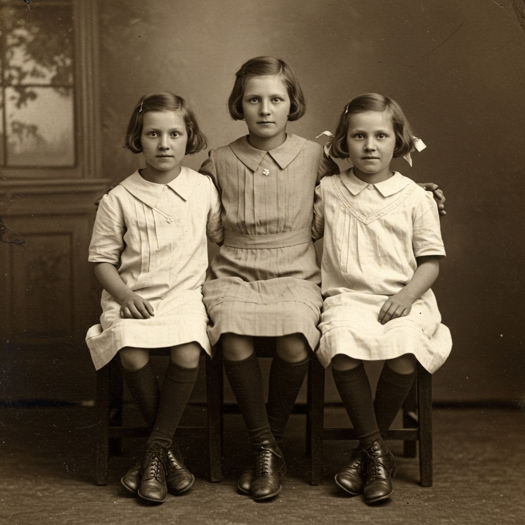 This photo of Minnie and Lydia Metzger was taken around 1924.