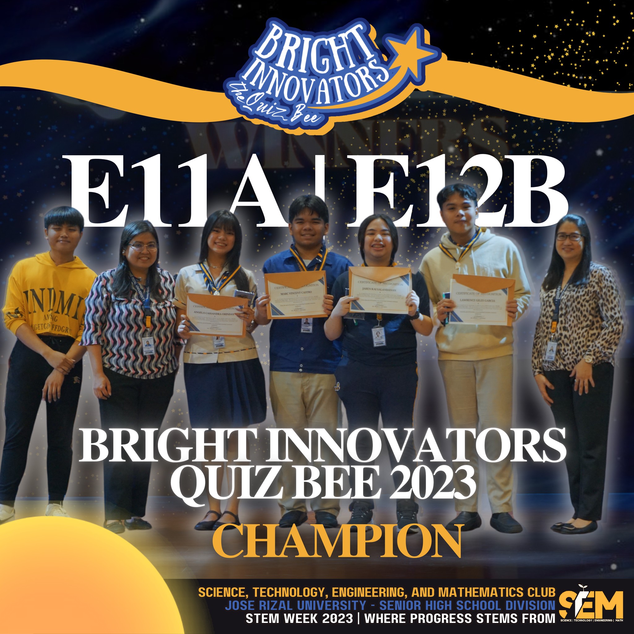 STEM - STEM WEEK 2023 | Bright Innovators: Quiz Bee Champions | Facebook