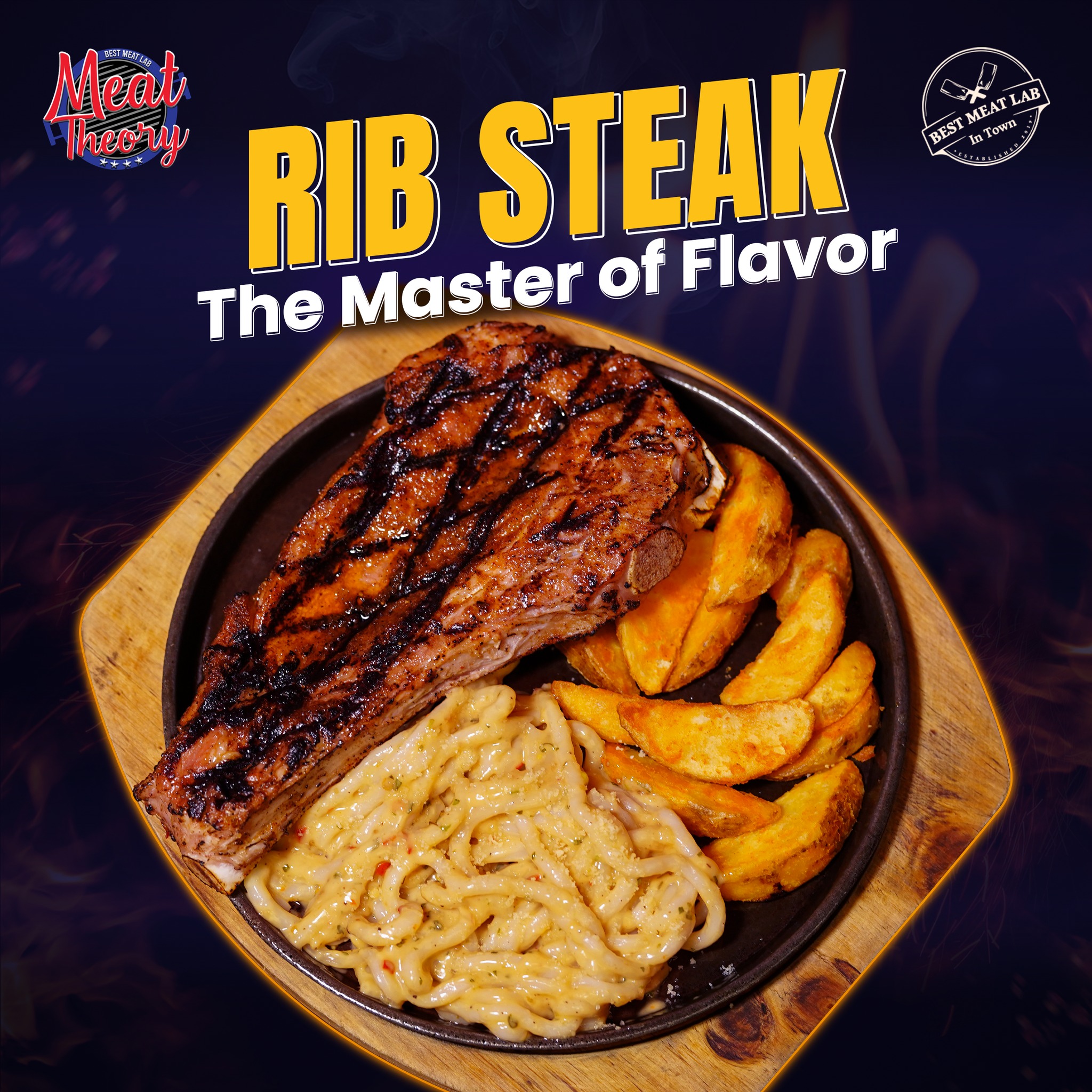 Meat - Bone-in. Dry-rubbed. Smoked to glory. This is the Rib Steak, the ...