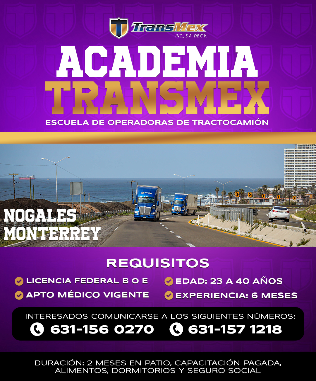 Transmex_Oficial - Contamos con instalaciones adecuadas para las ...