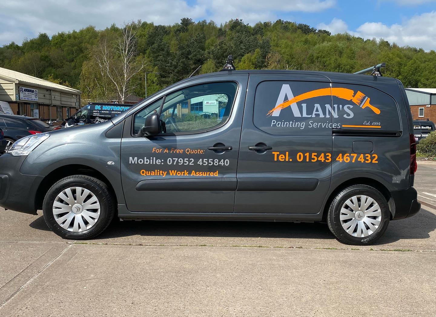 New design for local painter Alan’s... - Slade Signs Limited