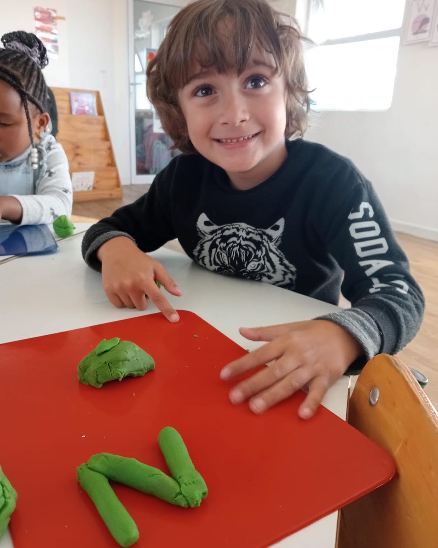 Learning letter formation... - Table View Preschool & Creche