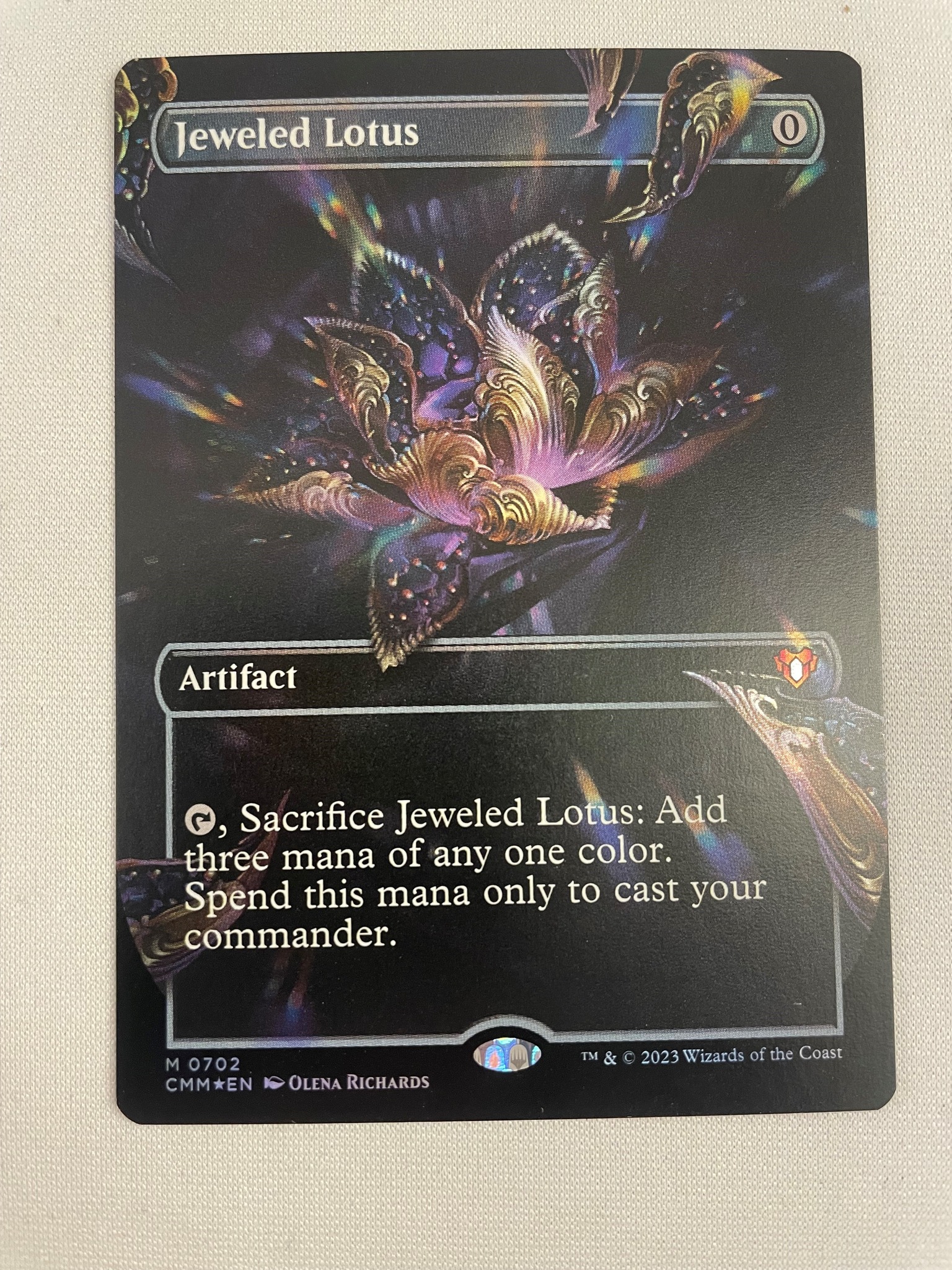 Is the Gilded Lotus card included in the Secret Lair bundle?