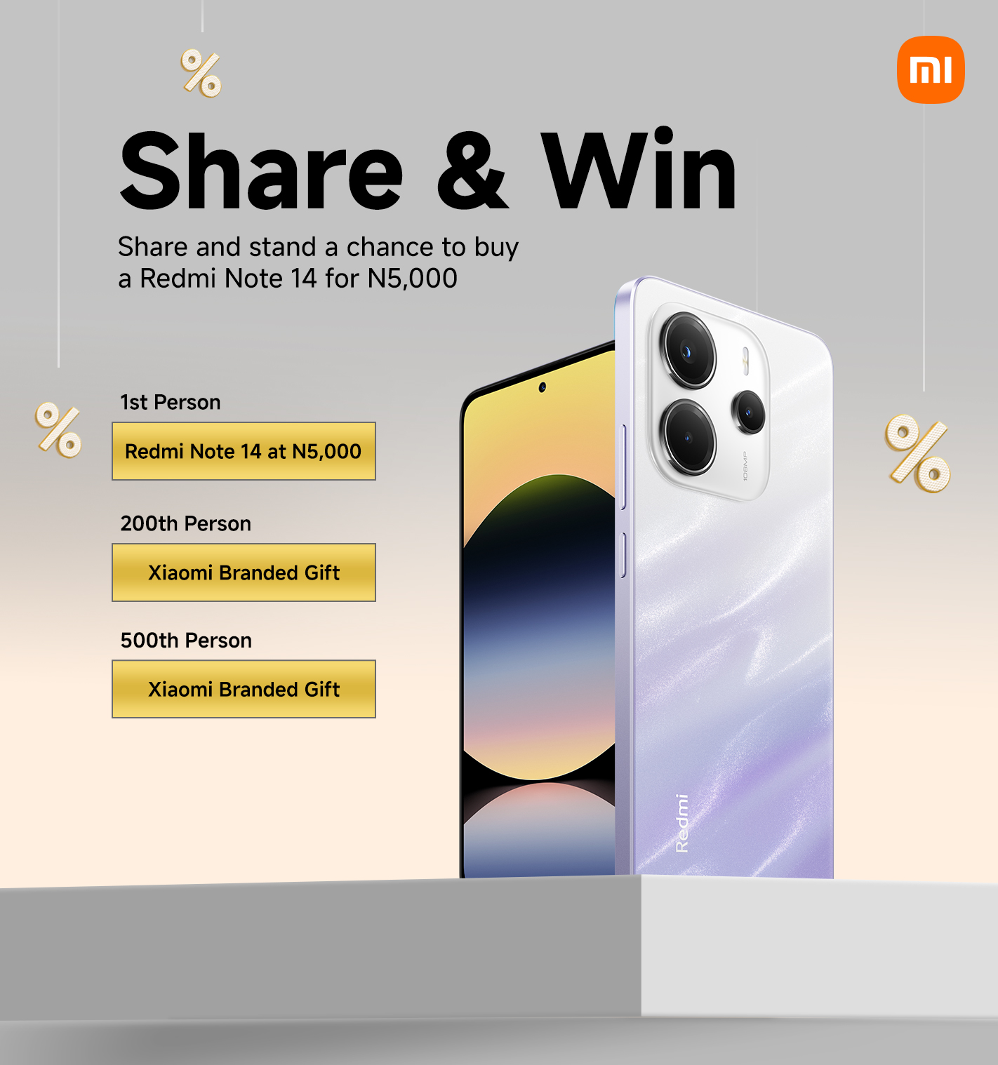 Xiaomi - Redmi Note 14 for N5,000? Yes, You Read That Right! 💥 Be the ...