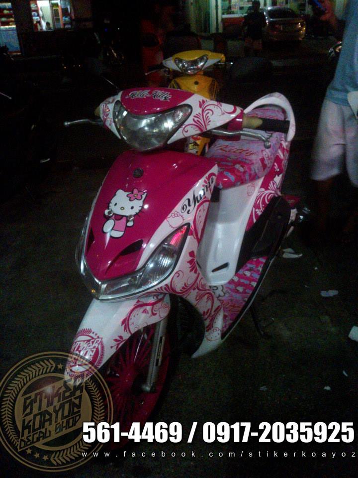 Yamaha Mio Amore Orange To Pink White Hello Kitty Cut Out Facebook