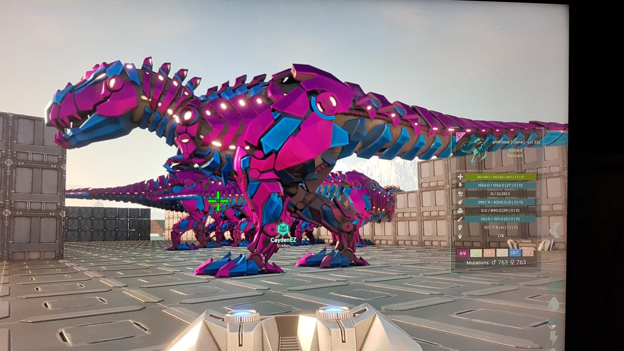 ark survival ascended Pve 16,280 Hp 613.9 Melee Adult Rex Breeding Pair