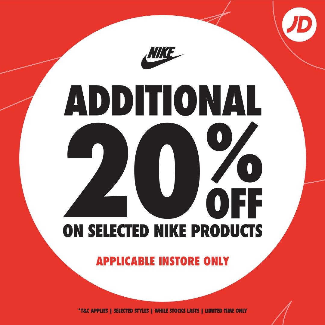 JD Sports Thailand - รับส่วนลดเพิ่ม 20% เฉพาะสินค้า Nike ที่ร้าน JD ...
