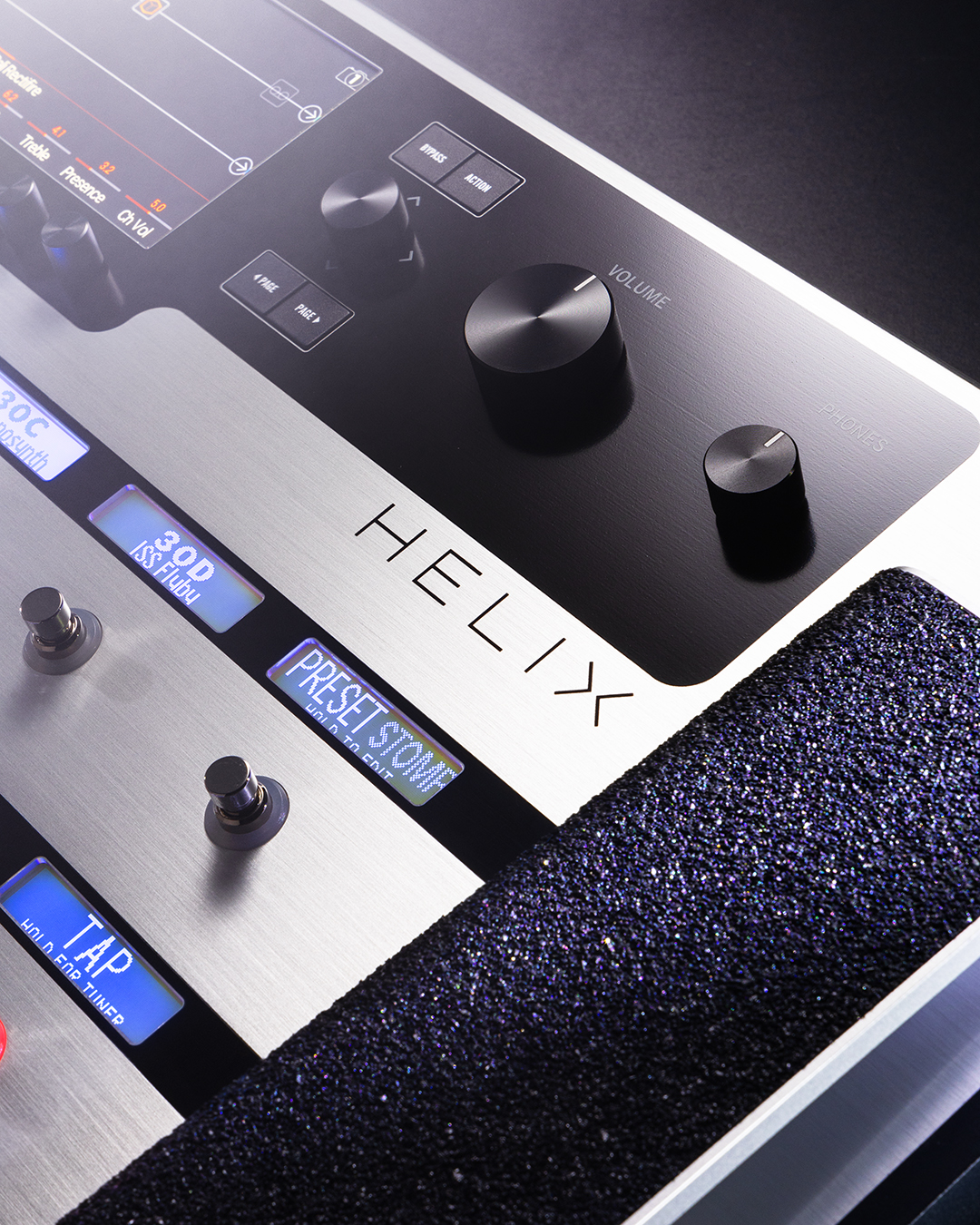 Classic Line 6 Helix power in a new gleaming, platinum finish