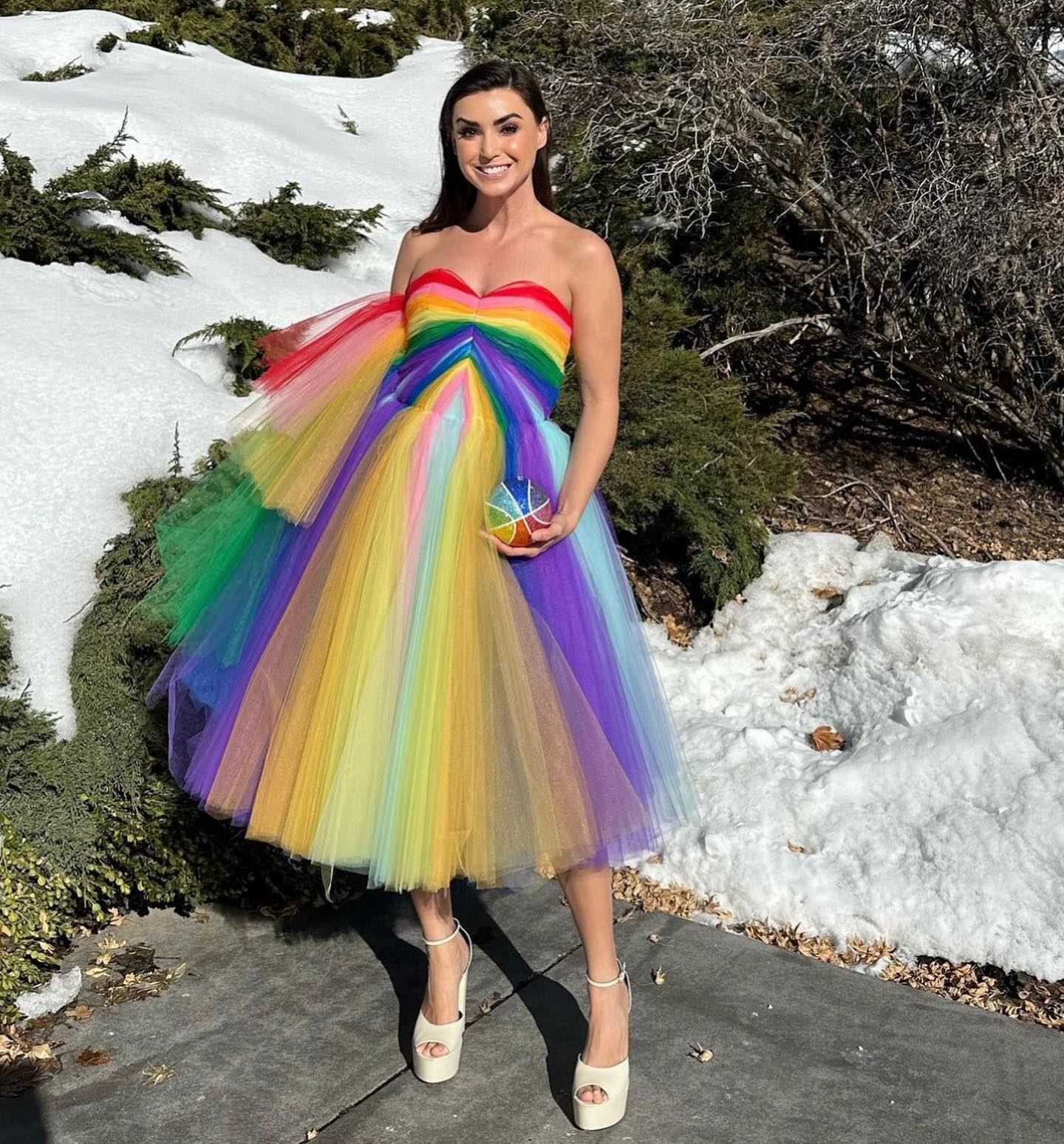 Happy Friday from our studio. A quick dress for one of our favorite muses Bronwyn @pretanewporter 🌈 💞🌹#fridayvibes