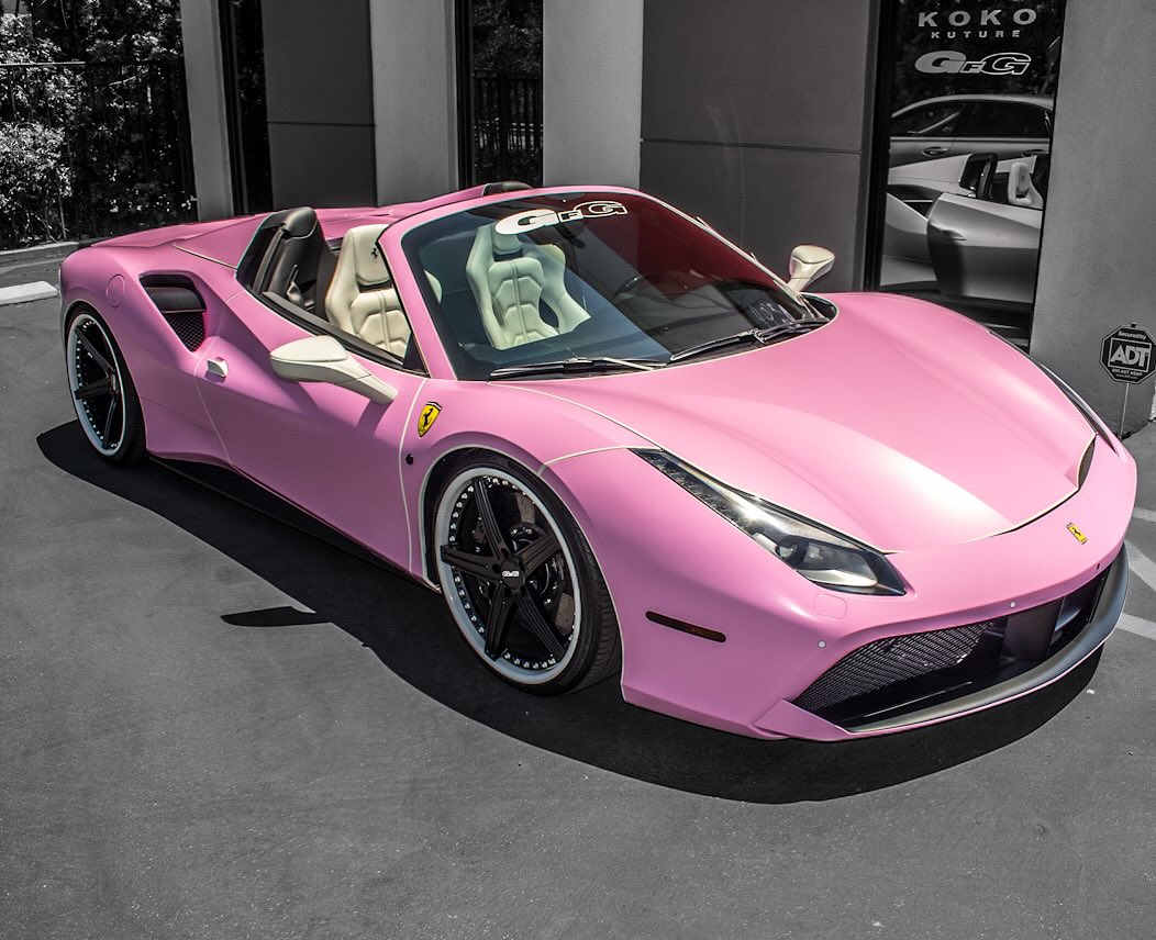 Happy Easter 🐰 Pink Ferrari on @gfgwheels FM212 Wheels