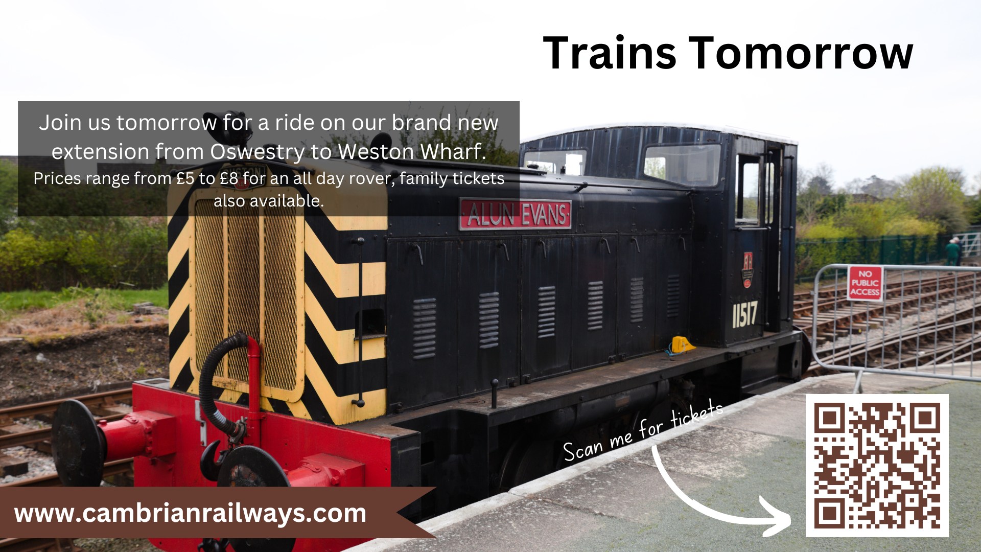Join us tomorrow for a train... - Cambrian Heritage Railways