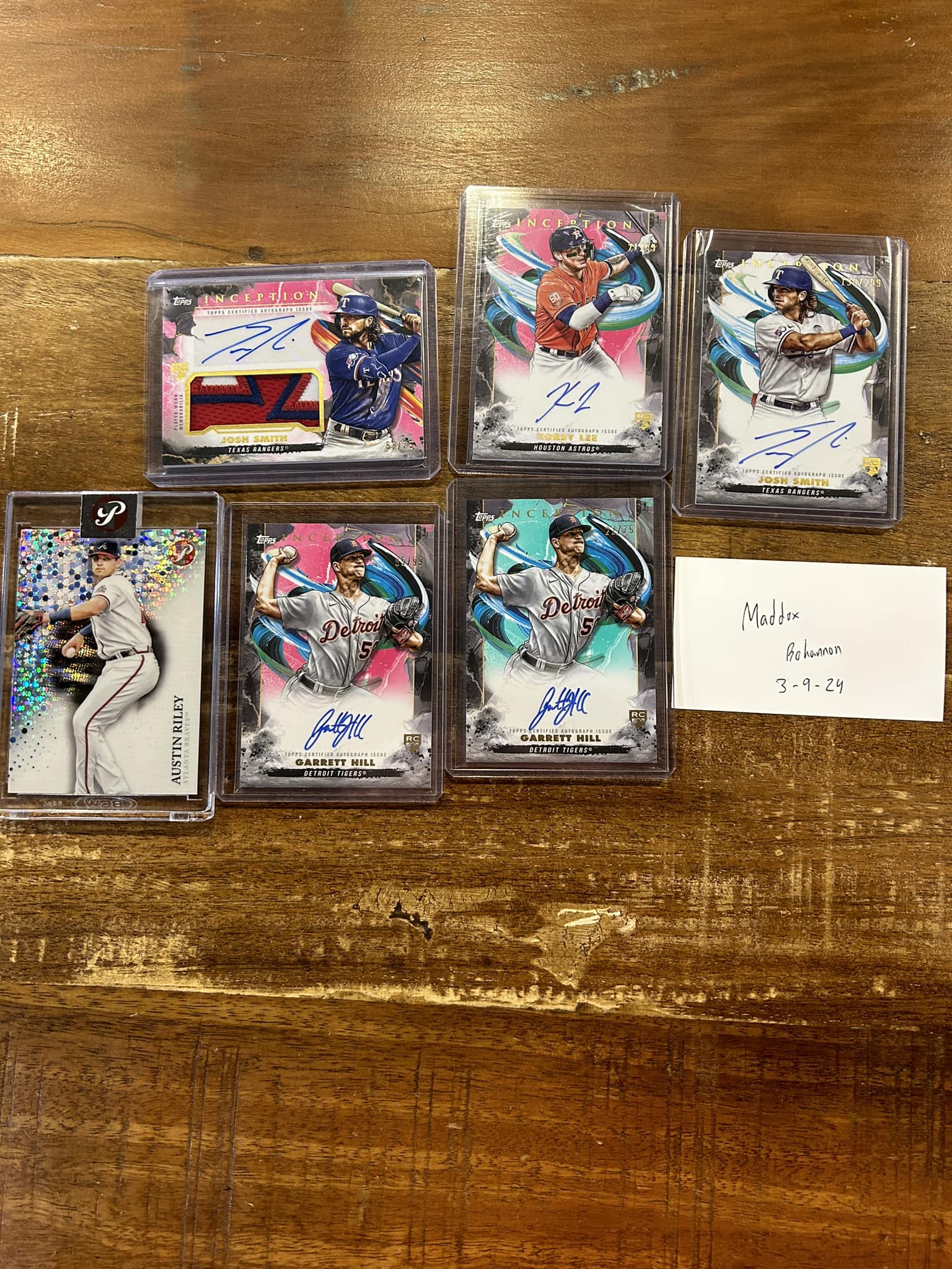 2022 Topps Pristine Austin Riley- $20 obo 2023 Topps Inception 
