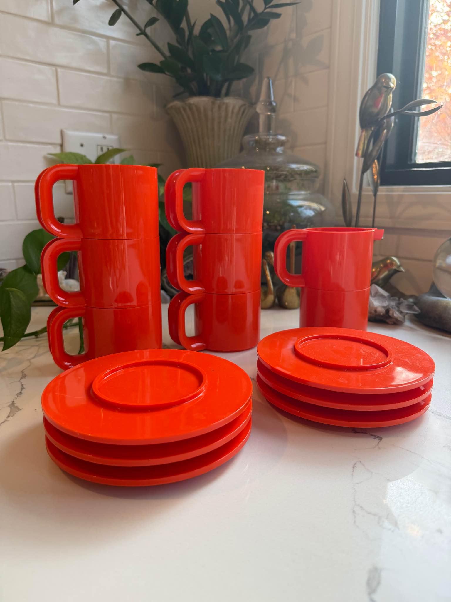Vintage Heller MAX Red Stacking Mug & Saucer Set – Massimo Vignelli ...