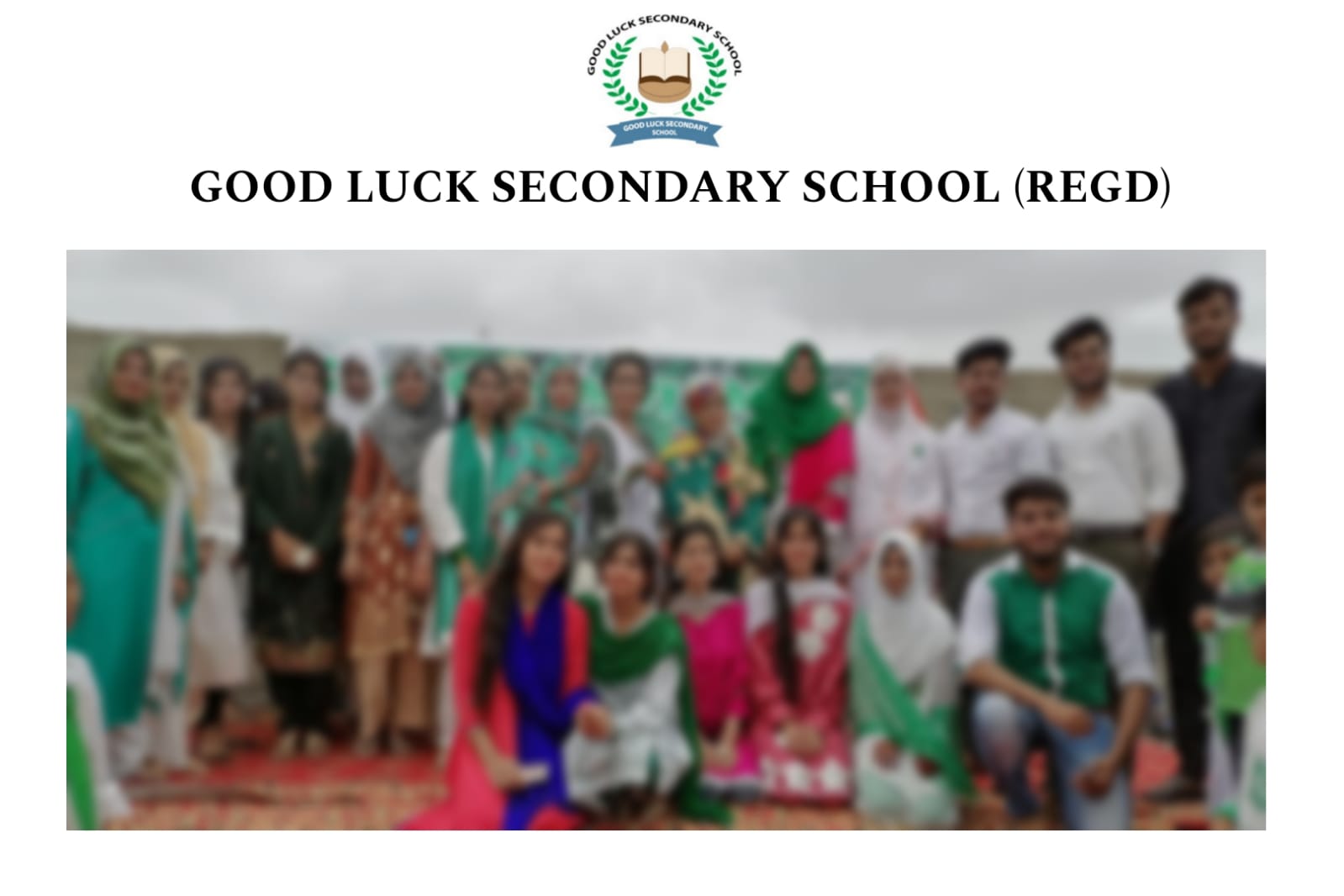 Good Luck Sec. School... - Good Luck Sec. School Quaidabad
