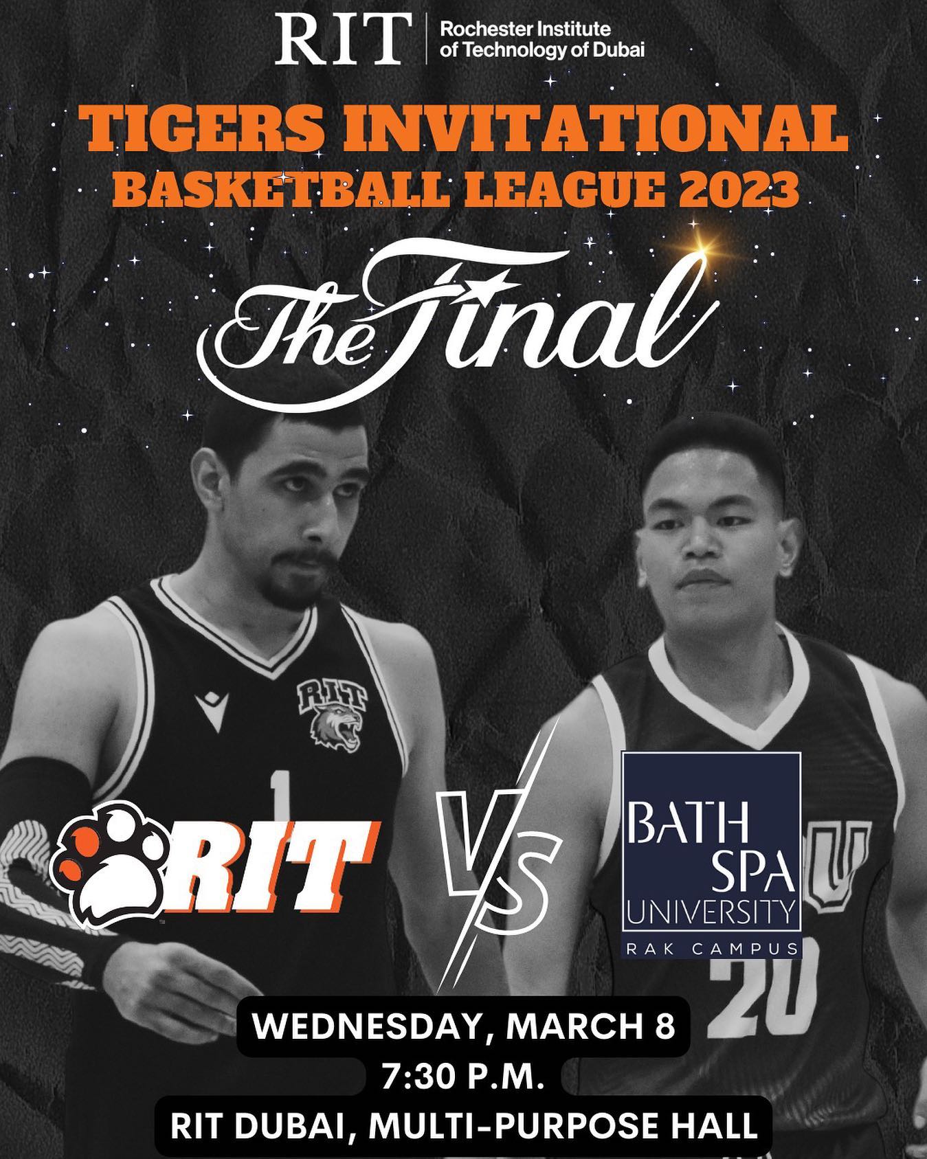 RIT Dubai Athletics - Mark this date Tigers. We go all and support our ...