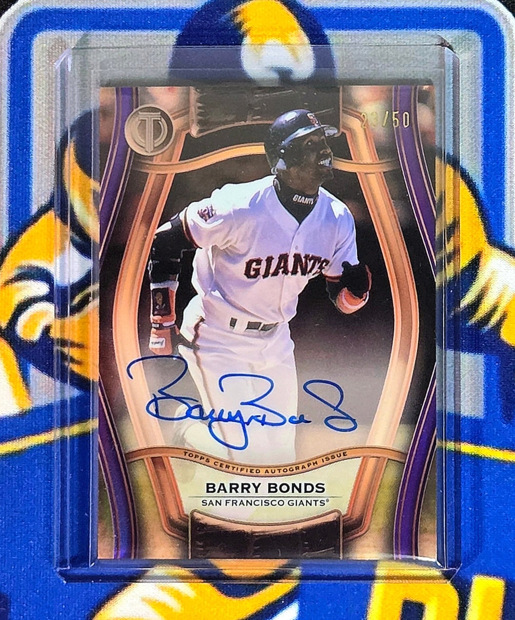 barry bonds holographic card 2006 Signed Topps Chrome Blue Refractor HR History  HR 700 Barry Bonds 2003 Upper Deck