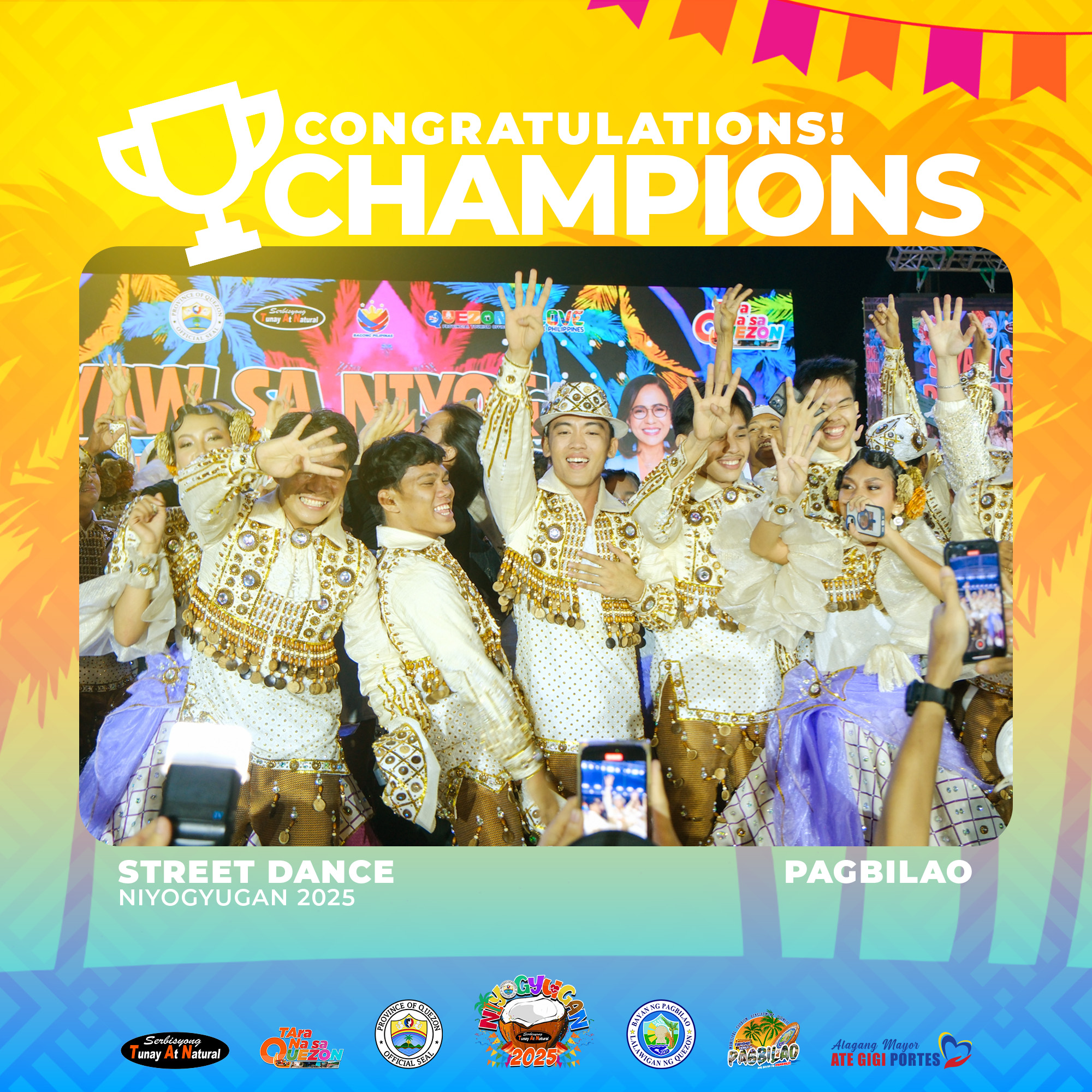 🏆🎉 PANALO TAYO, PAGBILAO!... - Alagang Mayor Ate Gigi Portes | Facebook