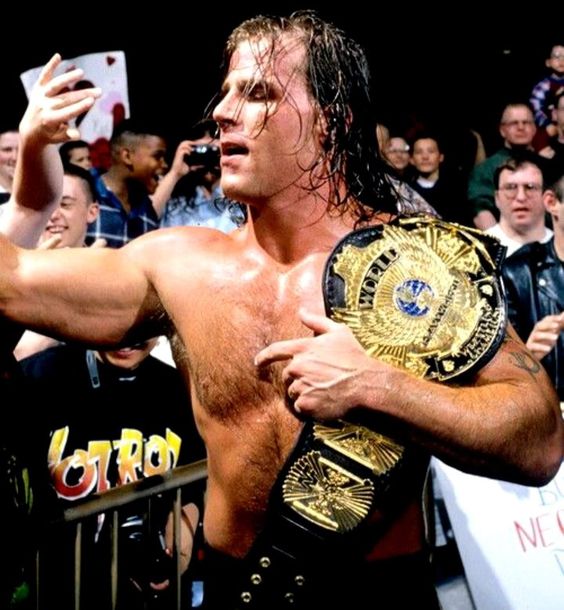 The WWF Champion Shawn Michaels does a signing in a Zellers
