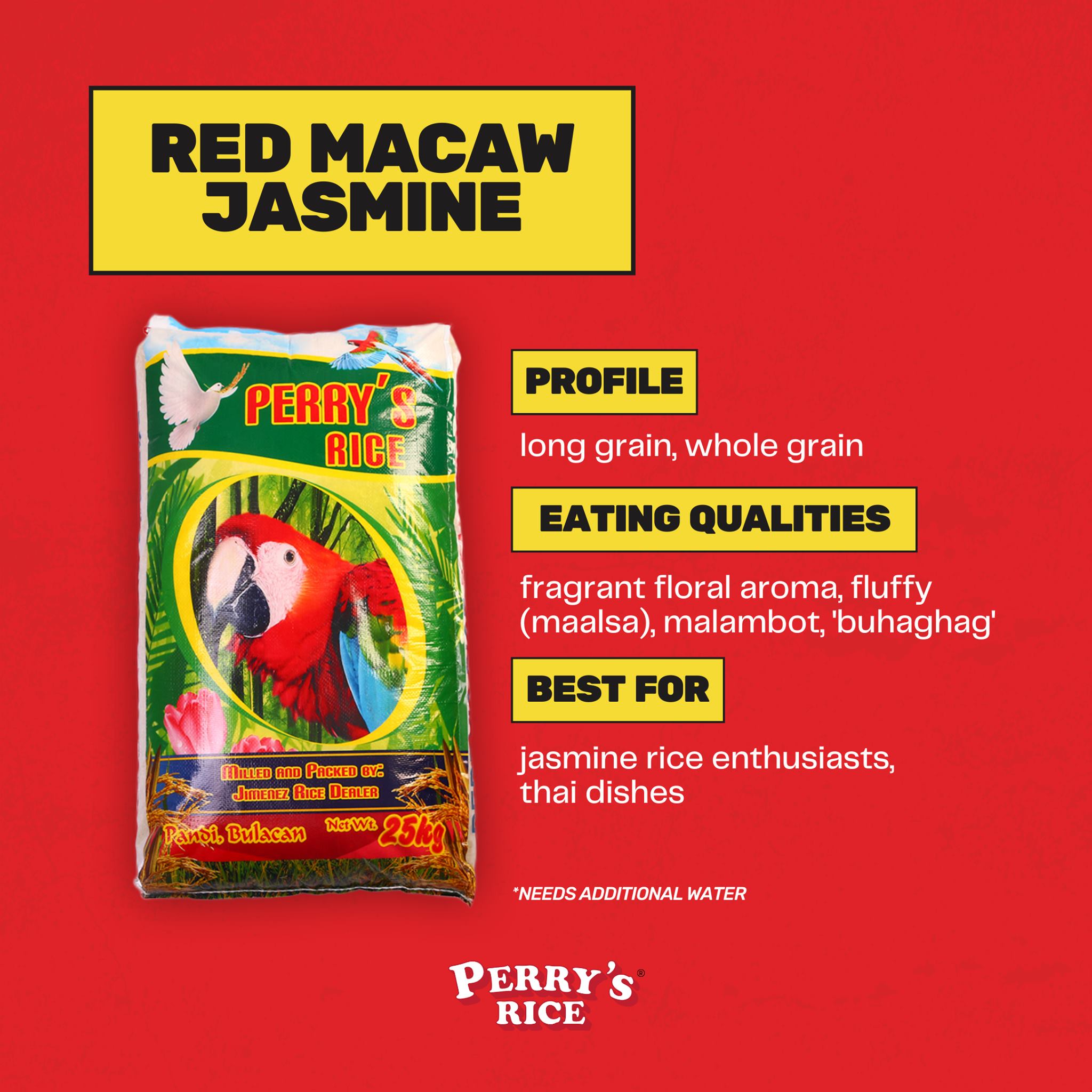 Perry's Rice - Best suited for Jasmine rice lovers,...