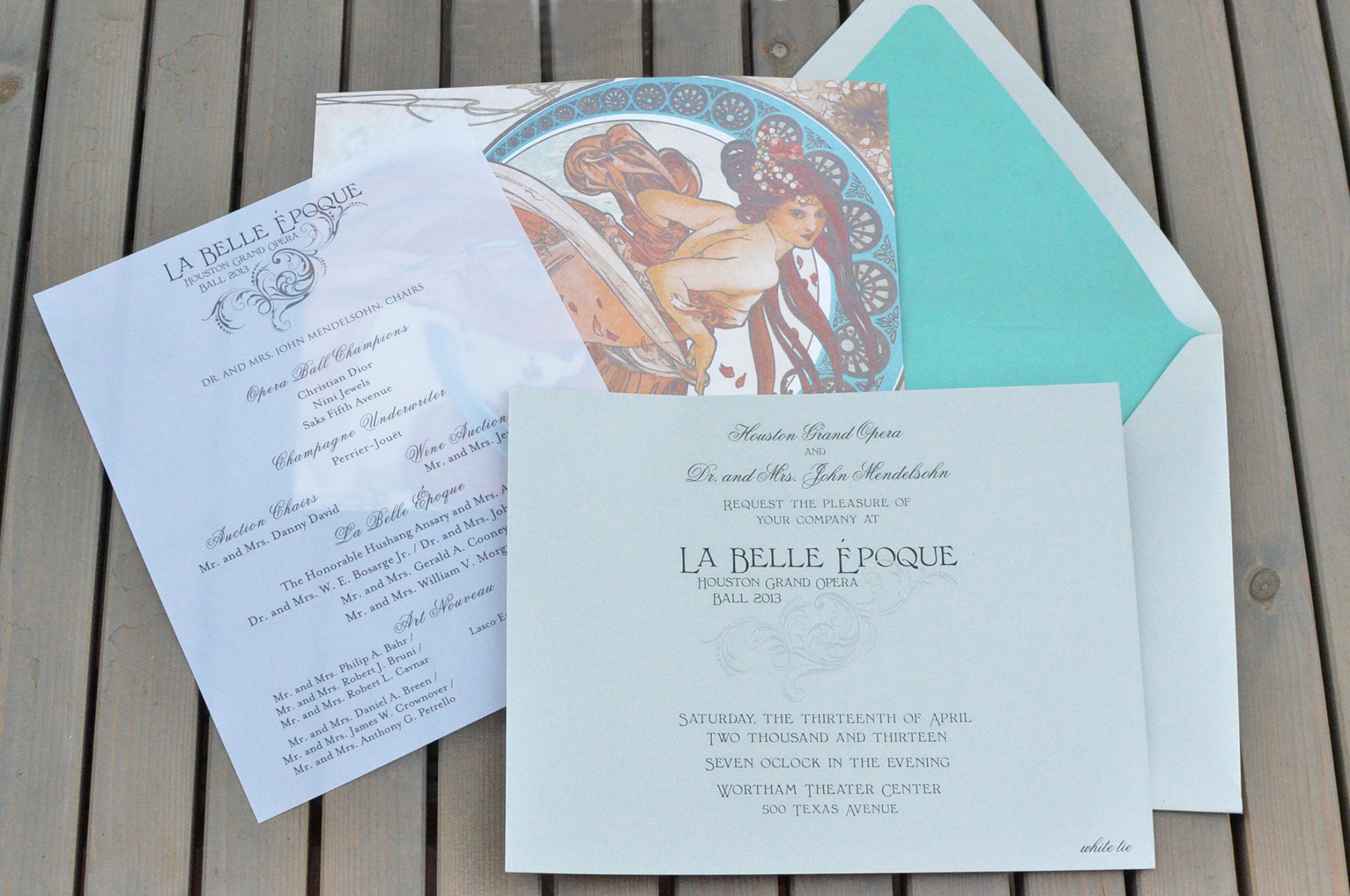 Lavandula Design - La Belle Époque - Opera Ball Invitation Engraved on ...