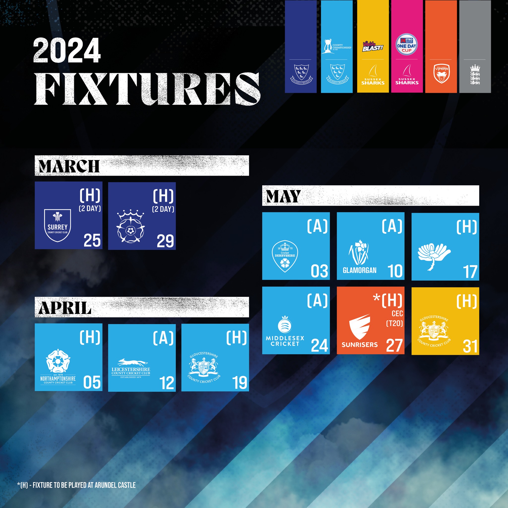Sussex CCC - Our schedule for 2024! 🚨 Ful details 📝 ...