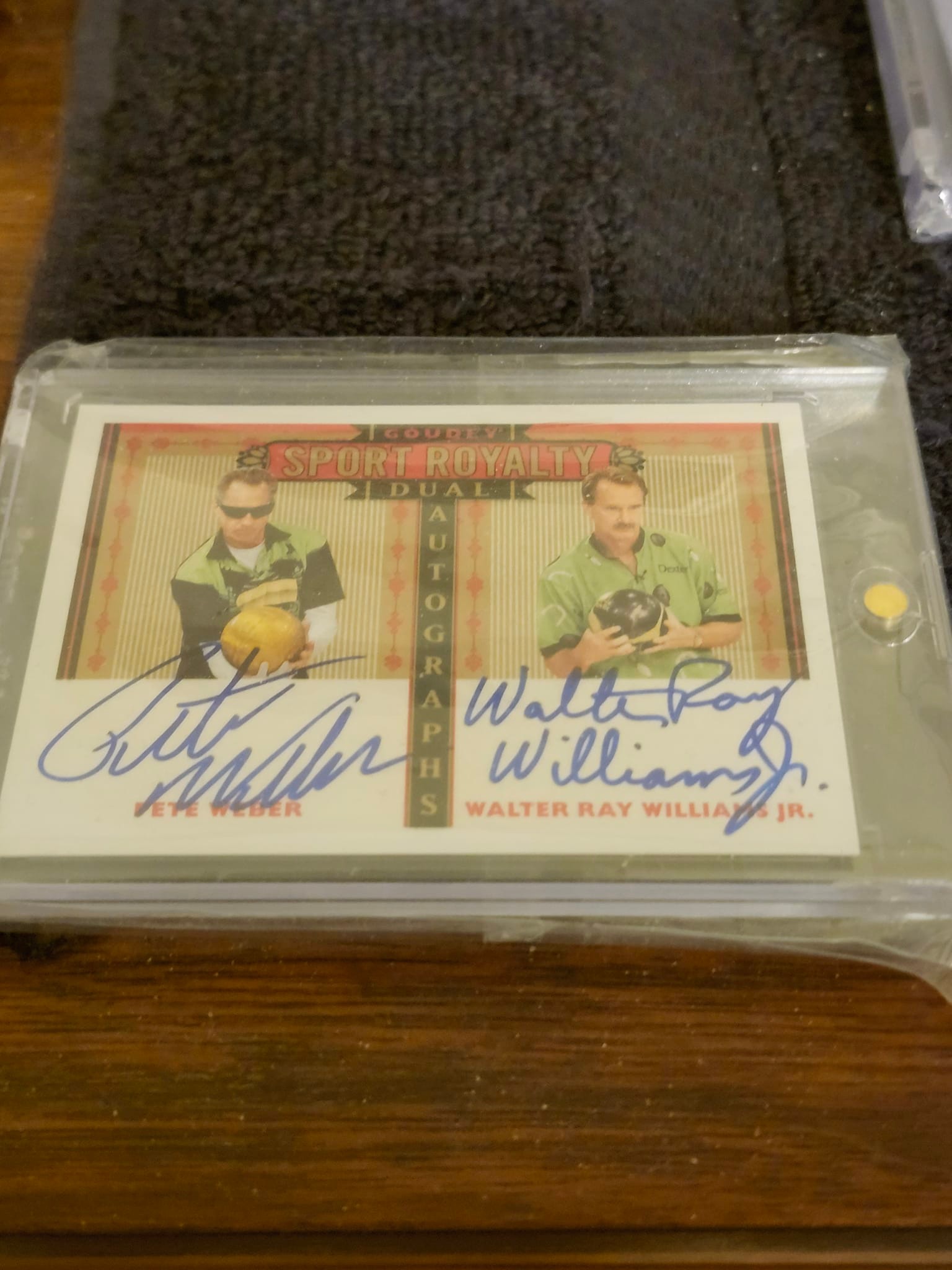 Rare Upper Deck dual auto WRW autograph card