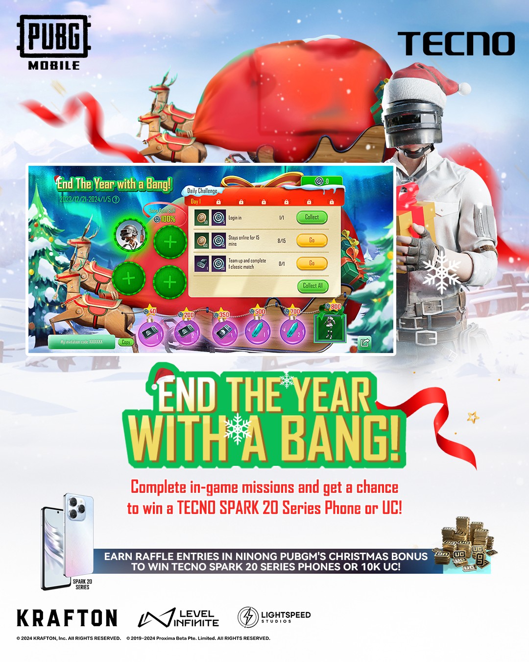 PUBG - 🎄 12 Days of Christmas Day 8 Challenge: End The Year With A BANG ...