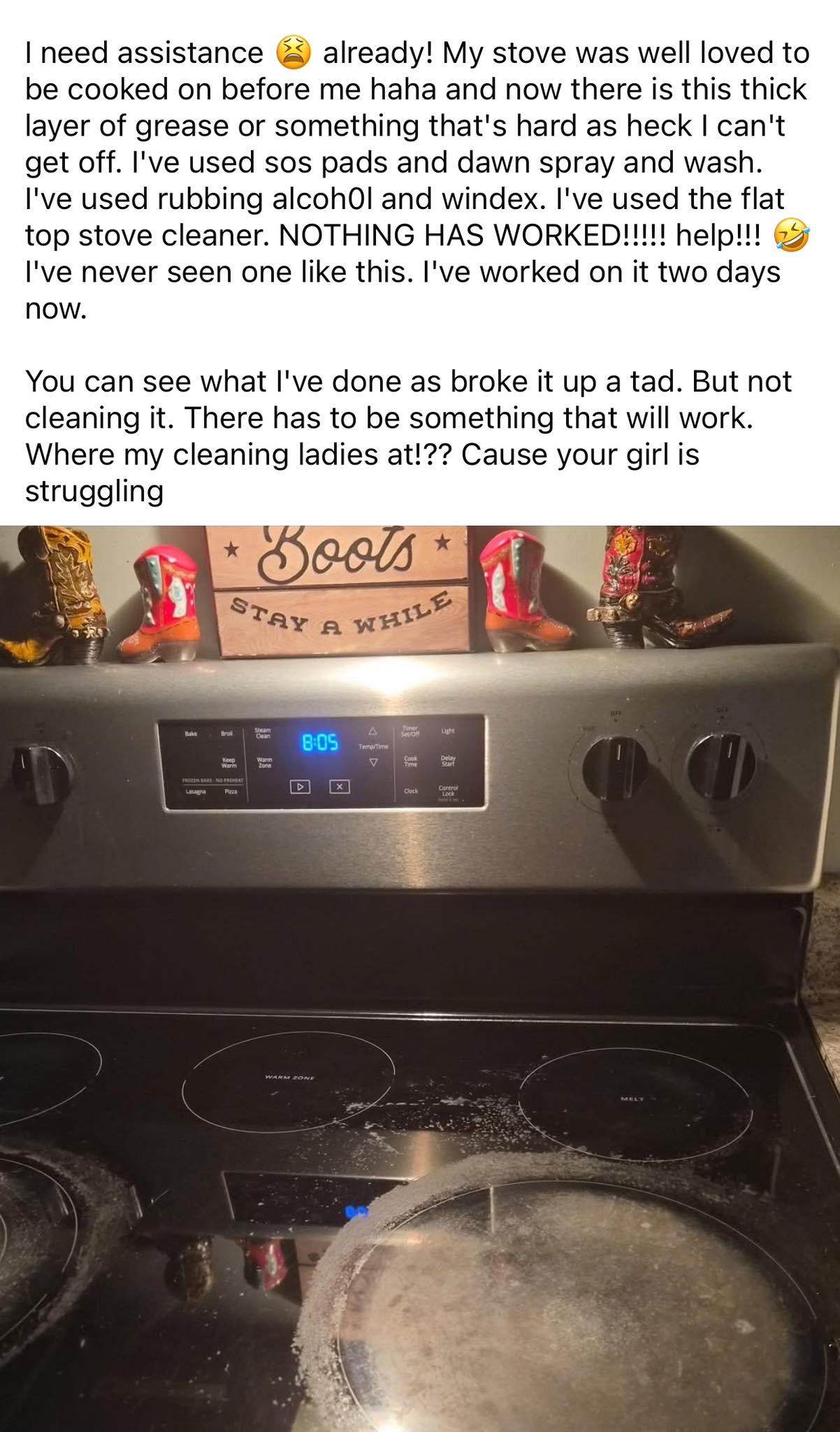 With - Now you know how Michelle felt when you left her cooker in a ...