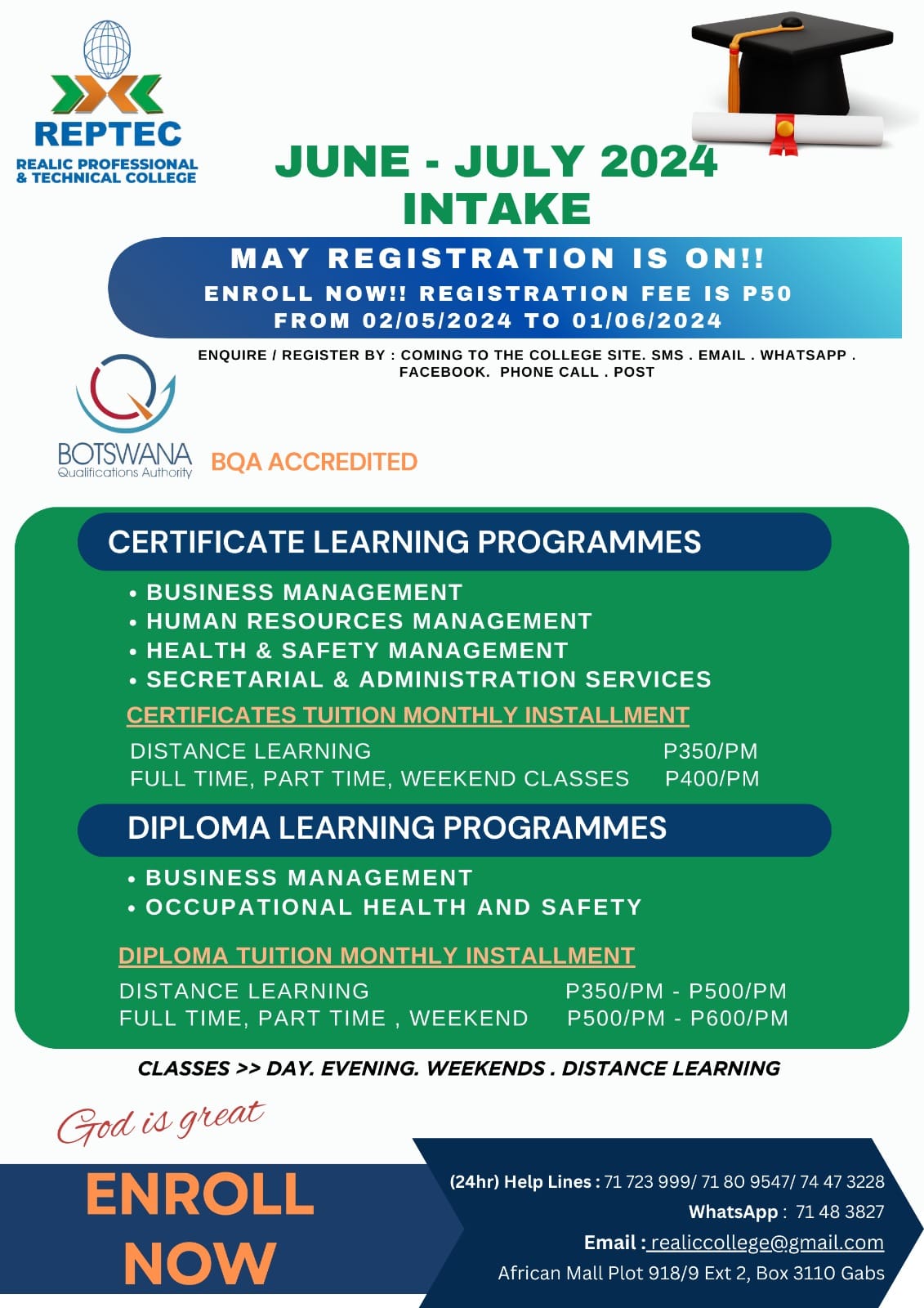 Realic Professional and Technical College | Gaborone