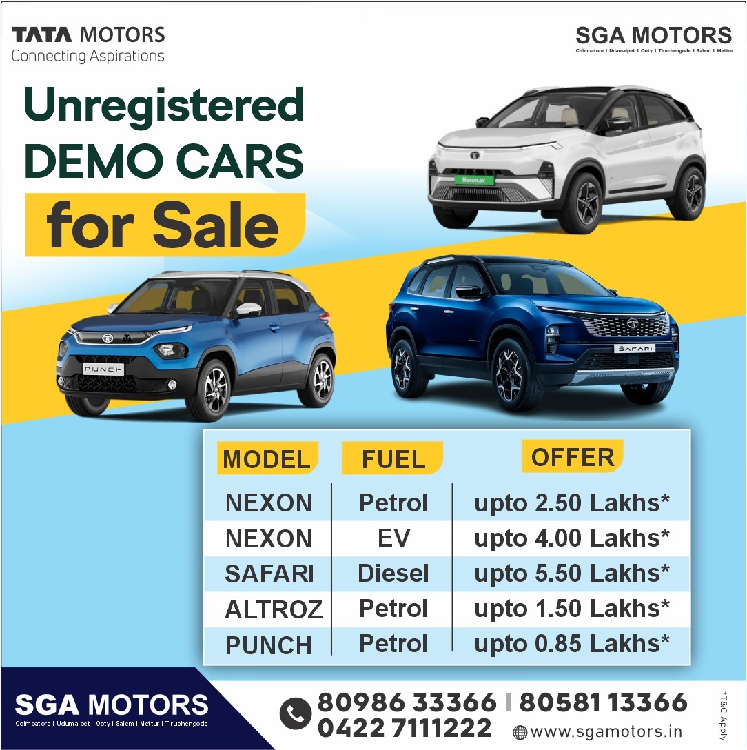 Sga - Unregistered Demo cars for sale 